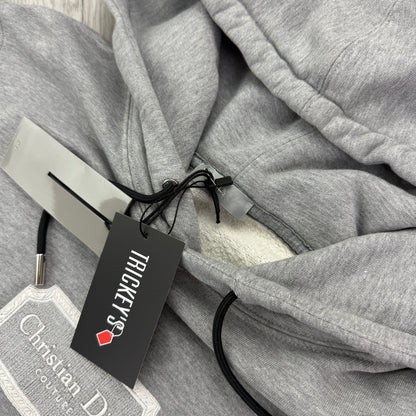 Dior Couture Men’s Grey Pullover Cotton Hoodie - Small