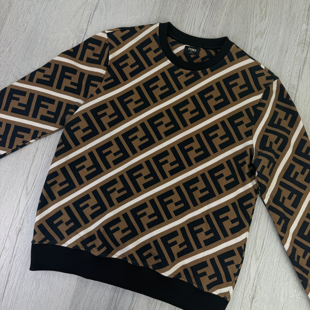 Fendi Men’s Crewneck Jumper - Large Slim