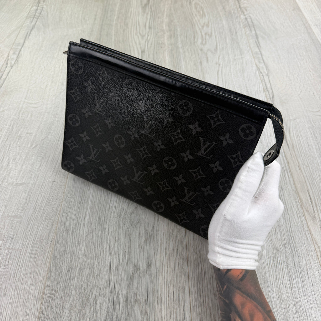 Louis Vuitton Graphite / Black Monogram Pochette Clutch Bag