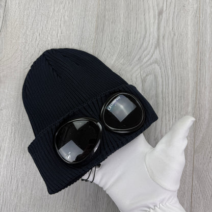 CP Company Men’s Navy Goggle Beanie