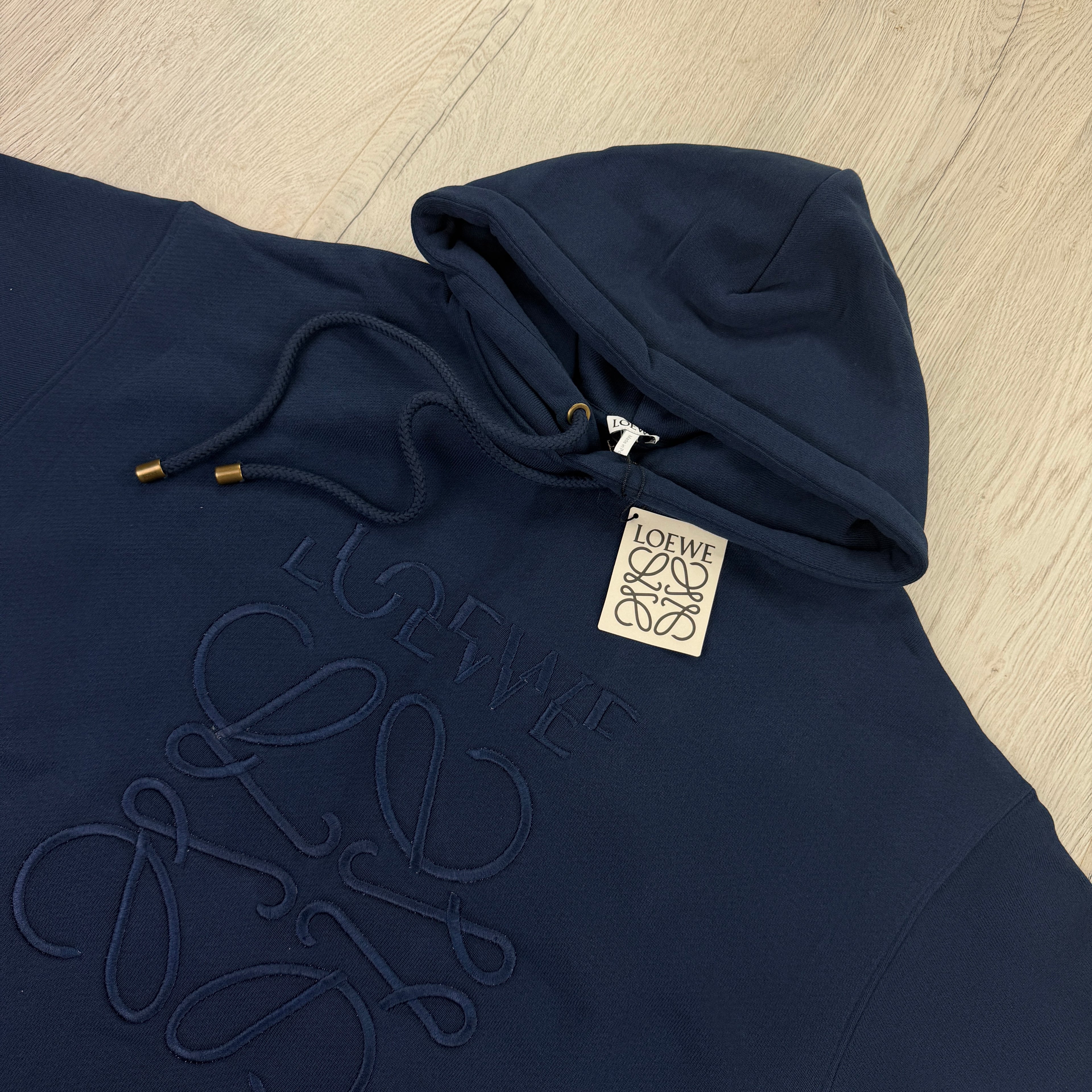 Loewe Men’s Navy Pullover Hoodie