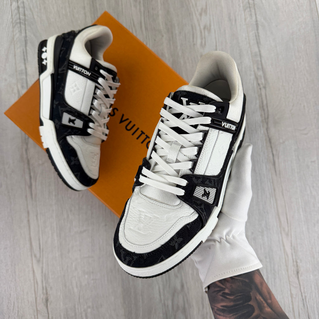 Louis Vuitton Men’s Black & White Low Trainers - Uk 6.5 (Fit 7.5)