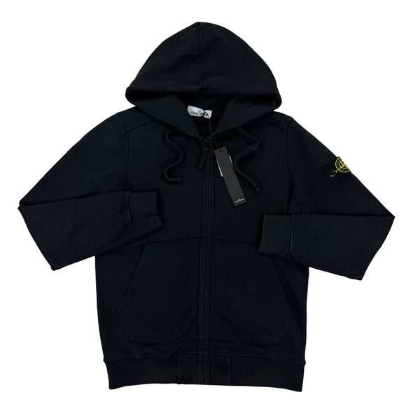 Stone Island Men’s Black Zip-up Hoodie - Large