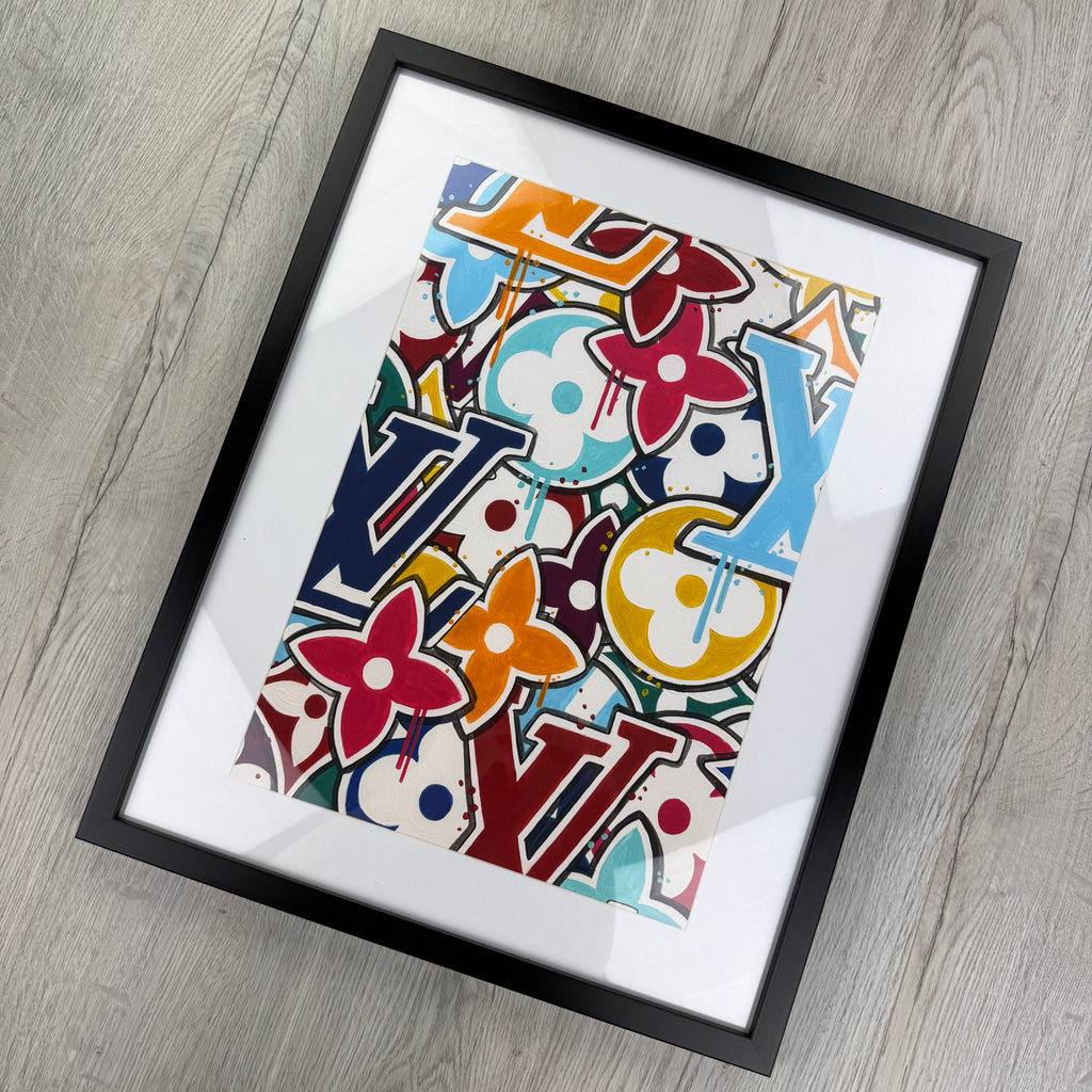 DESIGNER INSPIRED WALL ART - LV PRINT