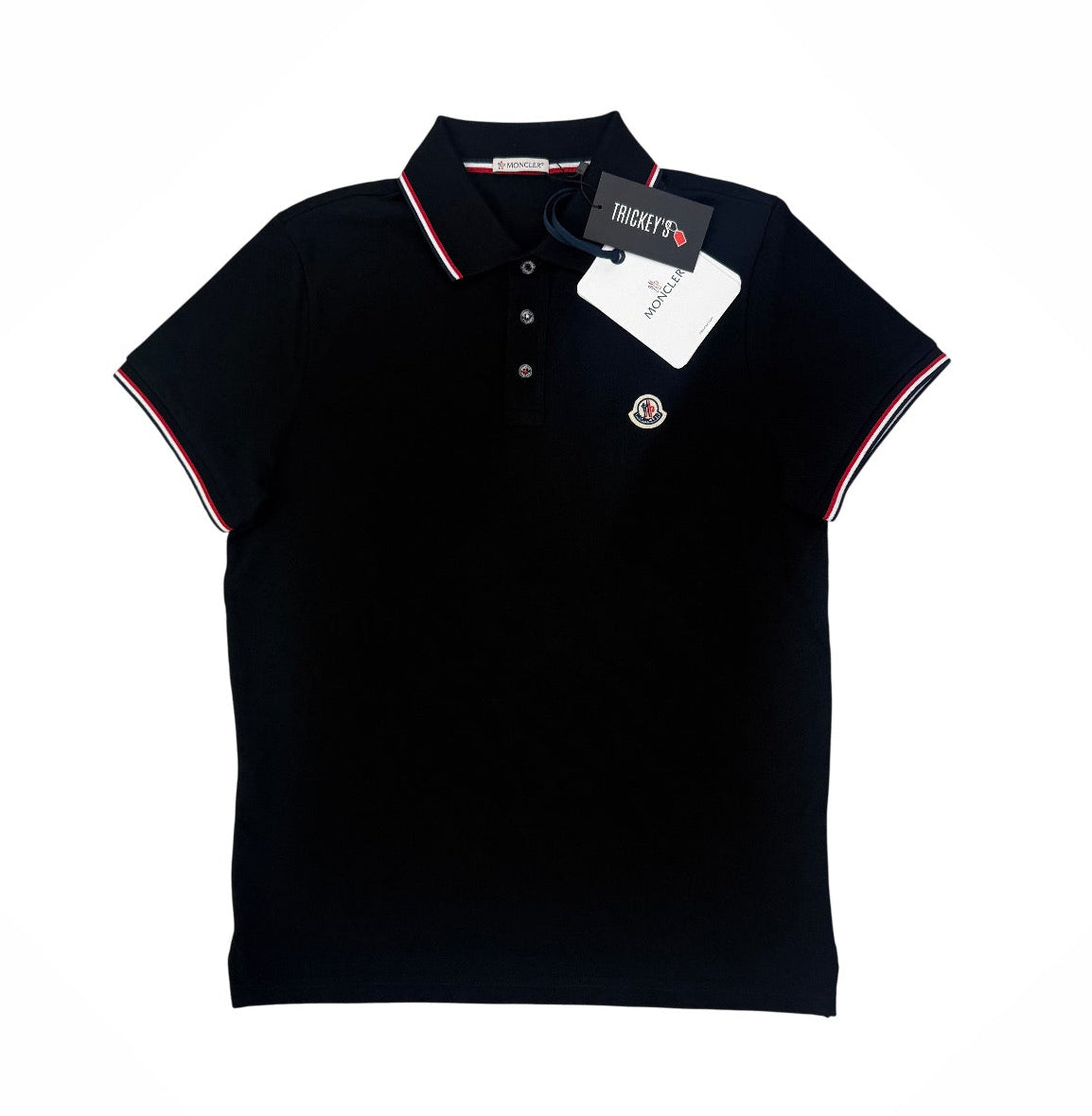 Moncler Men’s Black Slim Polo Shirt