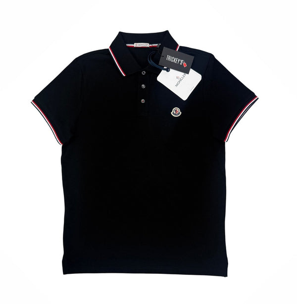 Moncler Men’s Black Slim Polo Shirt