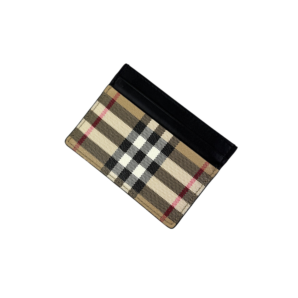 Burberry Vintage Check and Leather Card Case