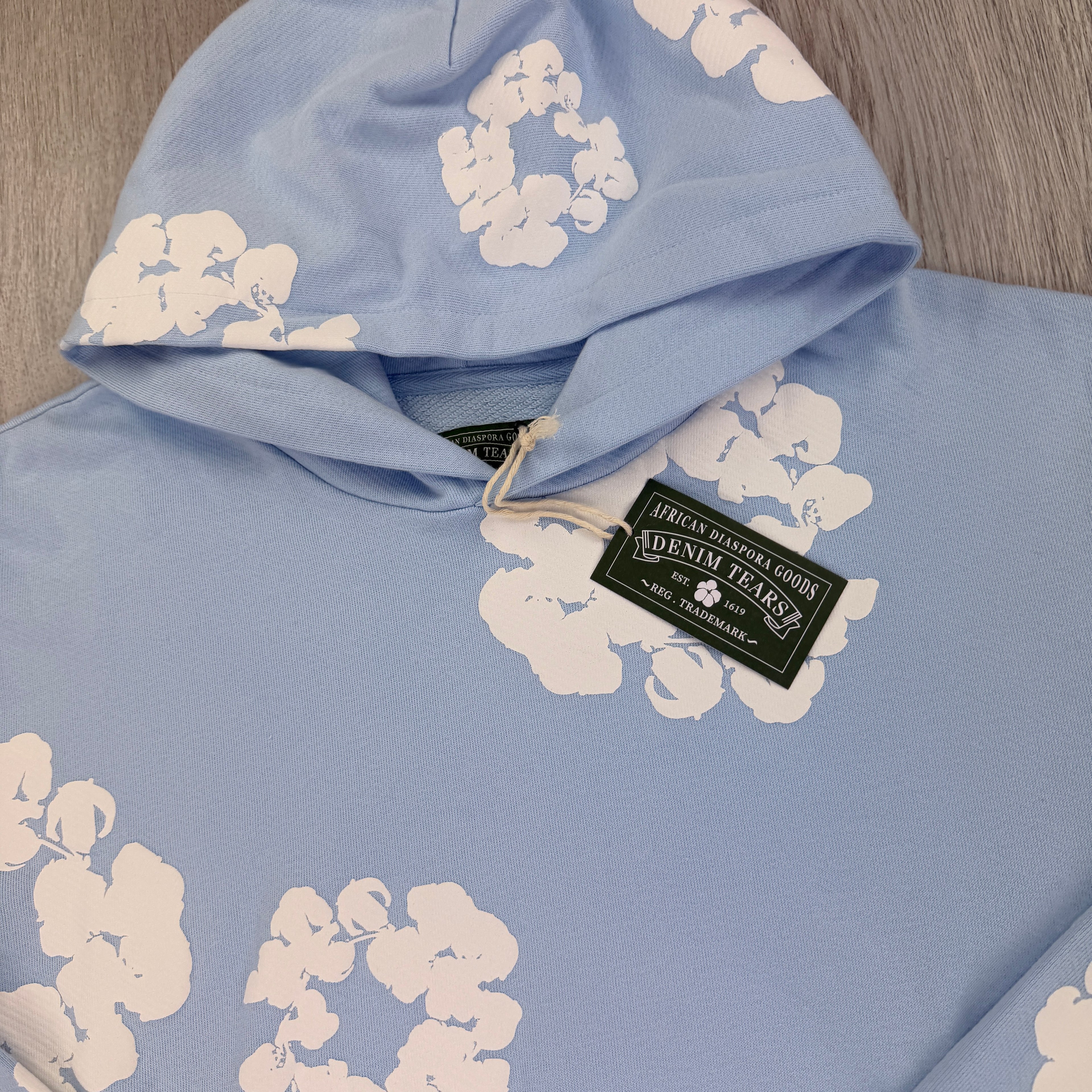 Denim Tears Baby Blue Pullover Hoodie