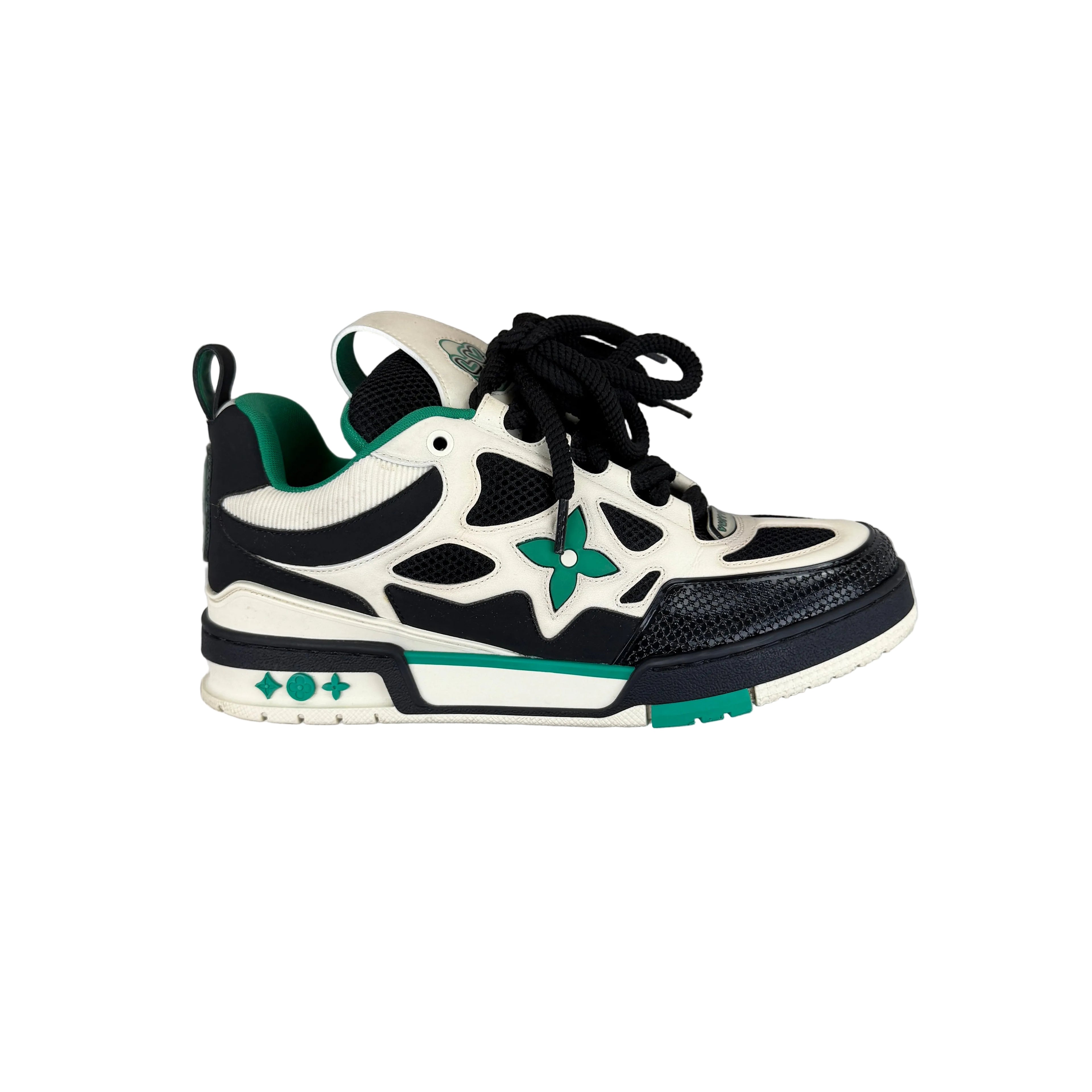 Louis Vuitton Men’s Black & Green Skate Trainers - Uk 7 (Fit Uk 8)