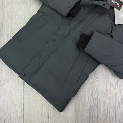 Canada Goose Men’s Graphite Carson Parka Jacket With Fur - Small