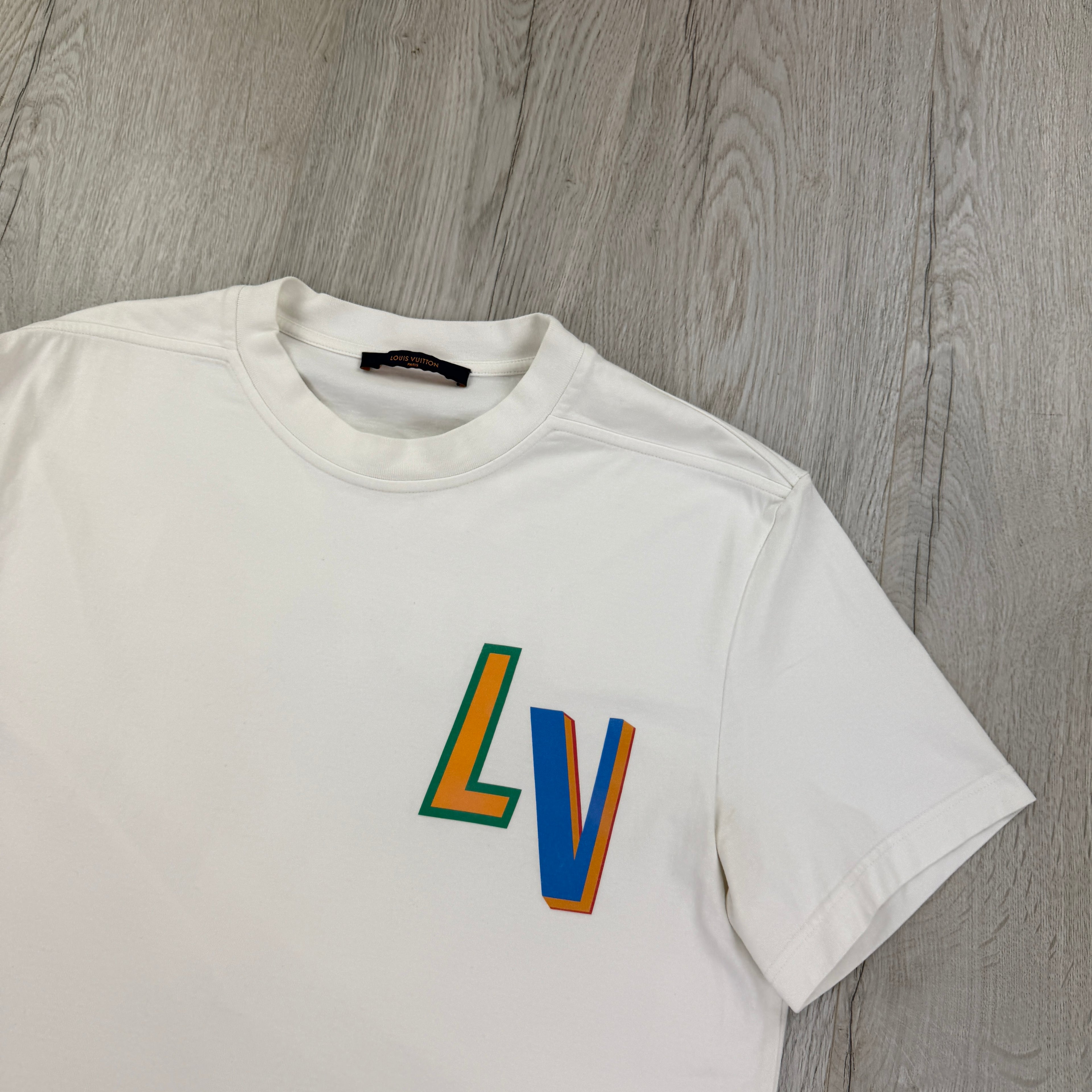 Louis Vuitton x NBA Men’s White T-shirt - Medium