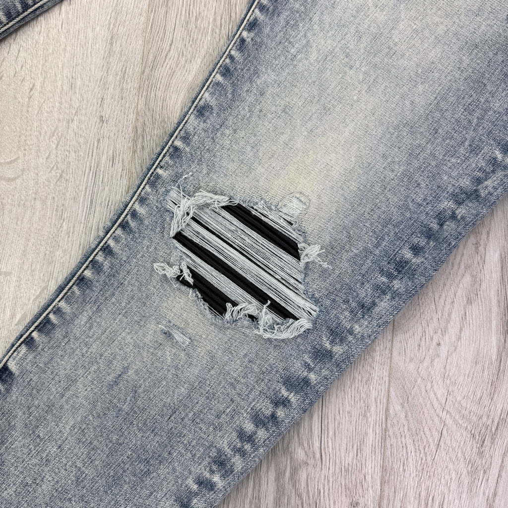 Amiri MX1 Men’s Blue Distressed Jeans