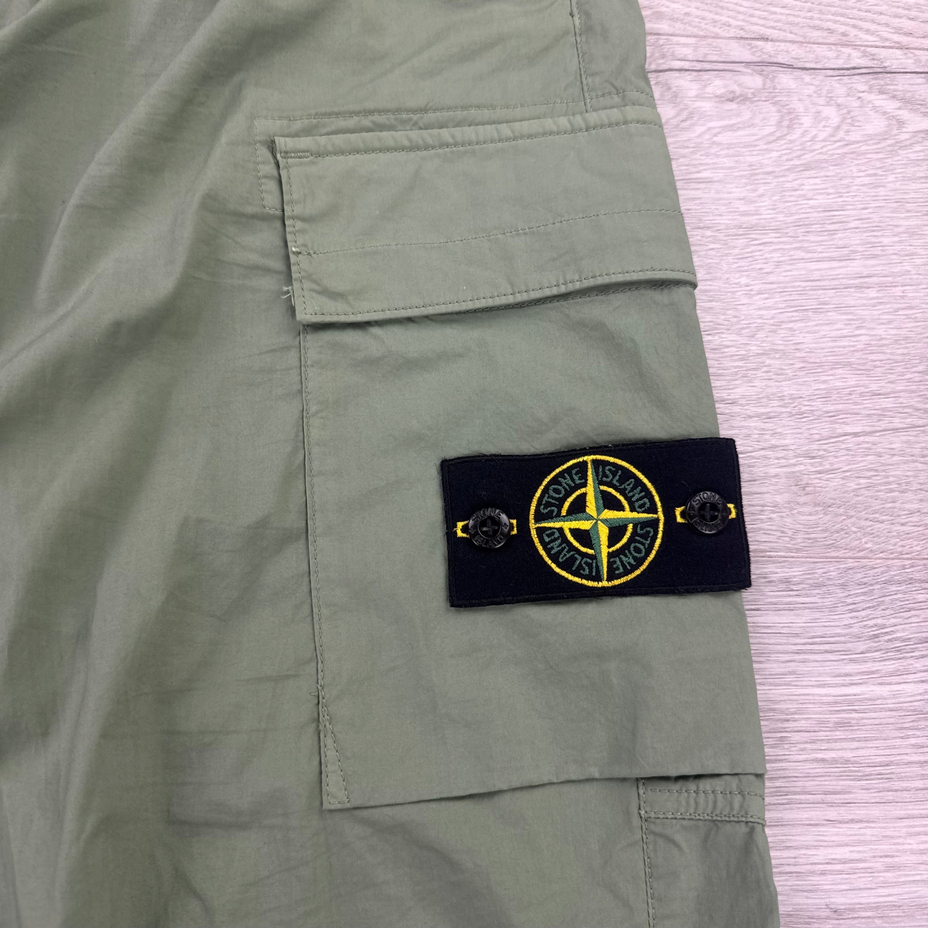 Stone Island Men’s Khaki Cargo Trousers - Uk 32