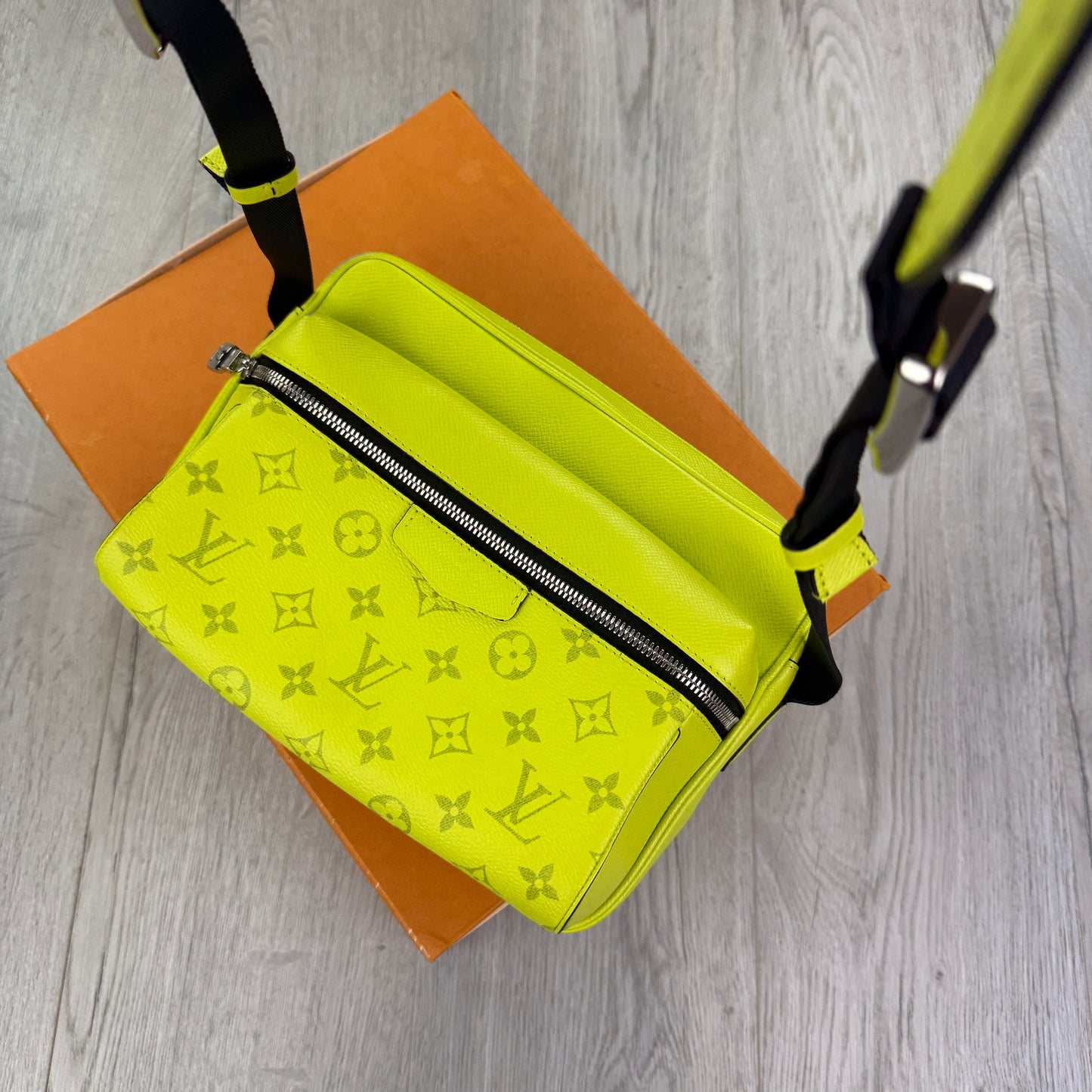 Louis Vuitton Men’s Neon Yellow Outdoor Messenger Bag
