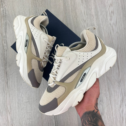 Dior B22 Men’s Cream Beige White Trainers - 43 (Uk 8/8.5)