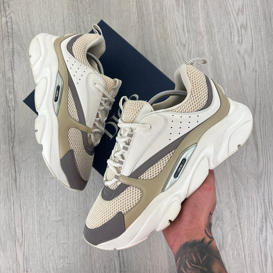 Dior B22 Men’s Cream Beige White Trainers - 44 (Fit Uk 9/9.5)