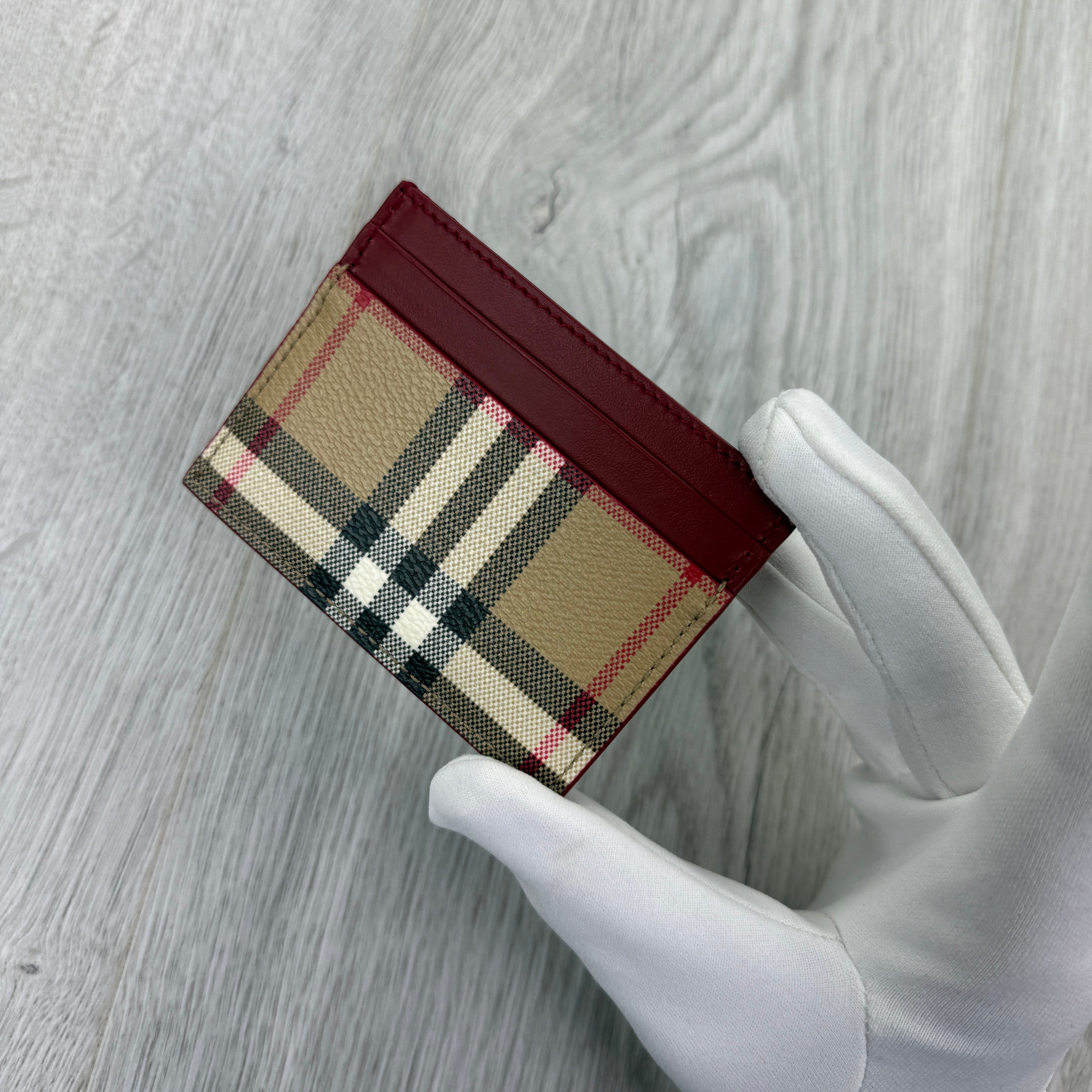 Burberry Vintage Check and Leather Card Case