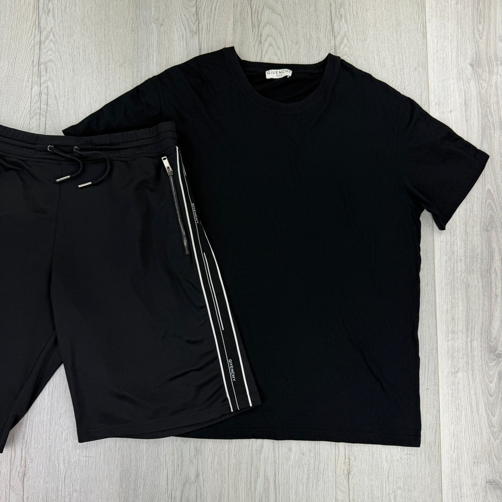 Givenchy Men’s Black T-shirt & Shorts Set - L/XL