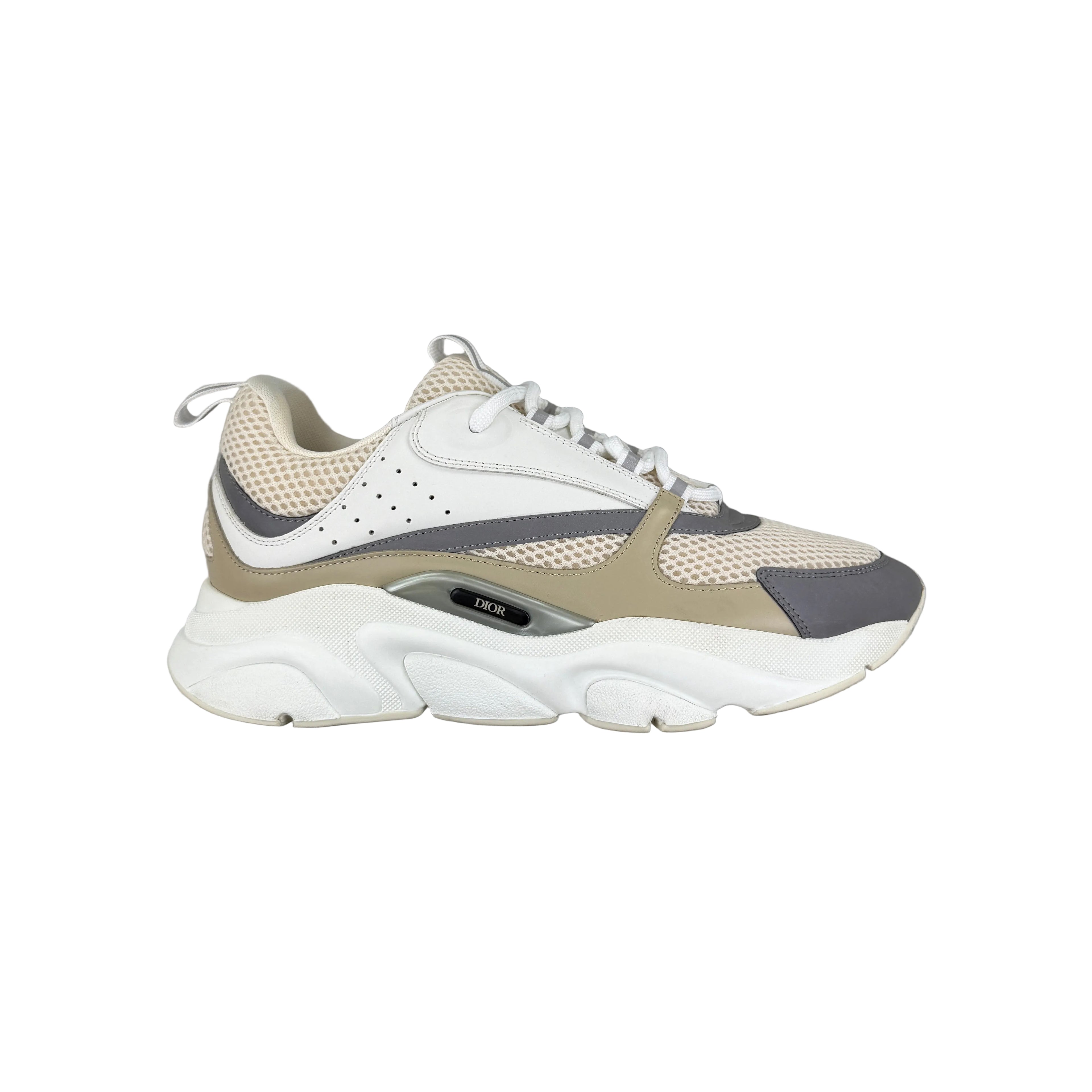 Dior B22 Men’s Cream Beige White Trainers - 42 (Fit Uk 7.5)