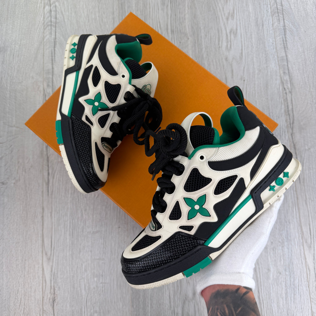 Louis Vuitton Men’s Black & Green Skate Trainers - Uk 7 (Fit Uk 8)