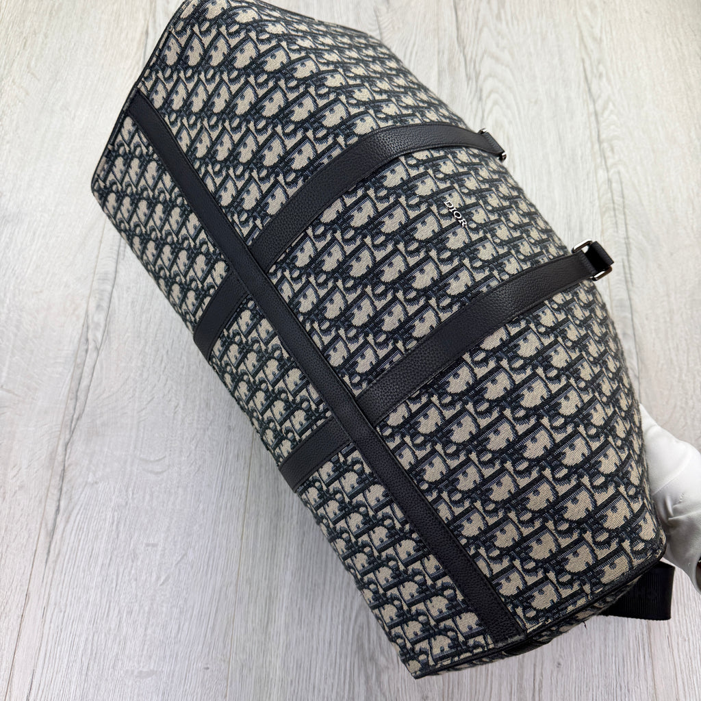 Dior Oblique Jacquard Lingo 50 Boston Bag Travel Bag