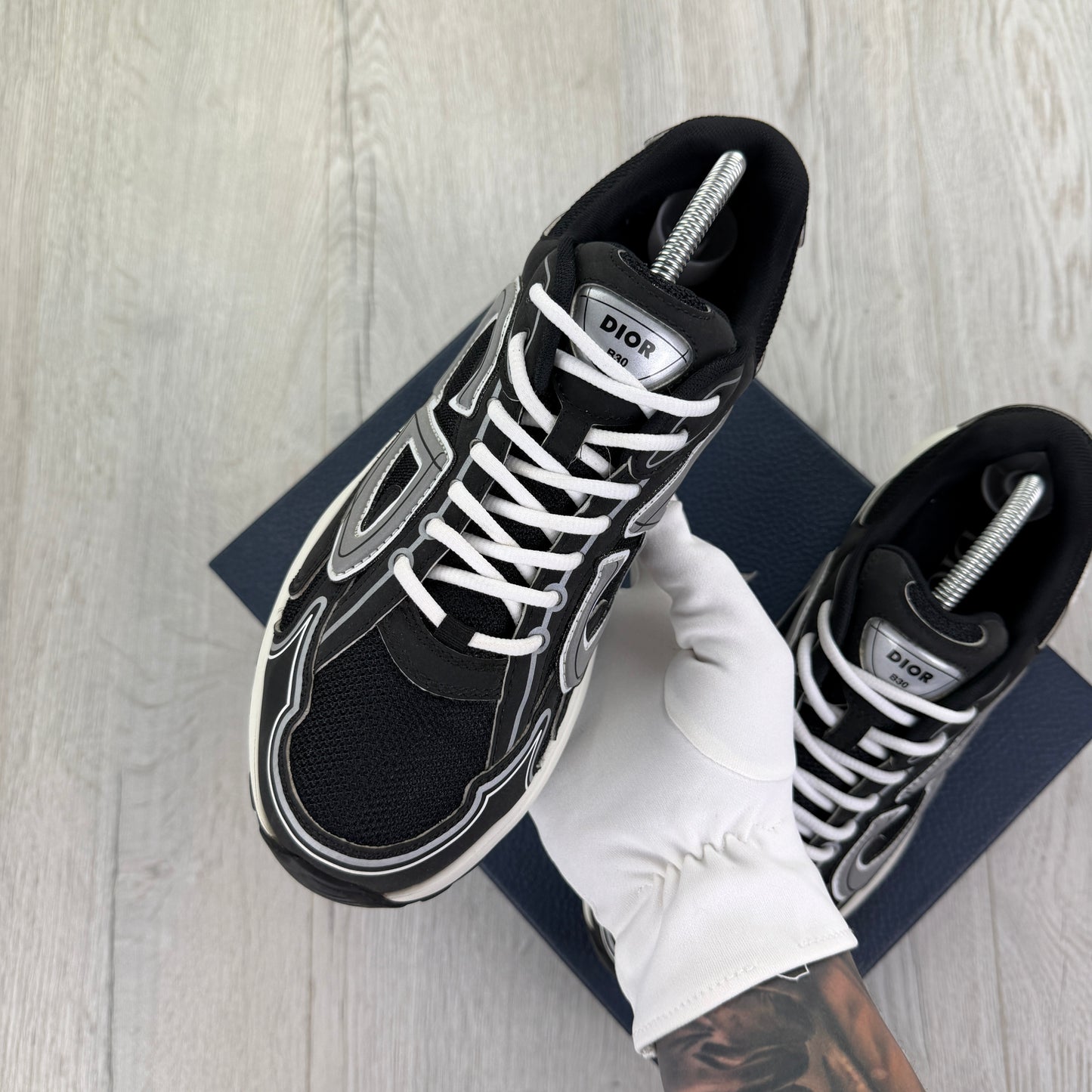 Dior B30 Men’s Black & White Trainers - 42.5 (Fit Uk 8.5)