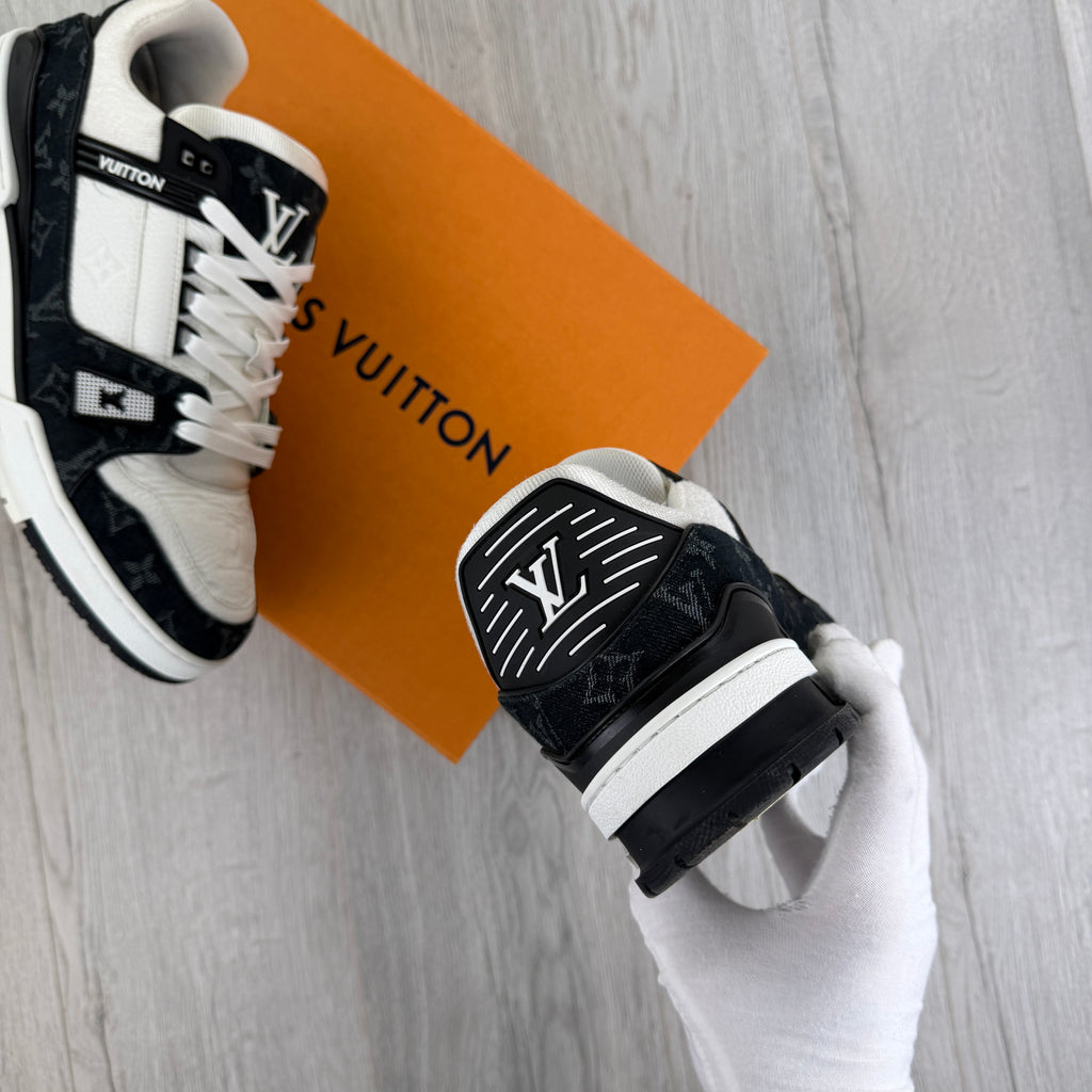 Louis Vuitton Men’s Black & White Low Trainers - Uk 11 (Fit 11.5)