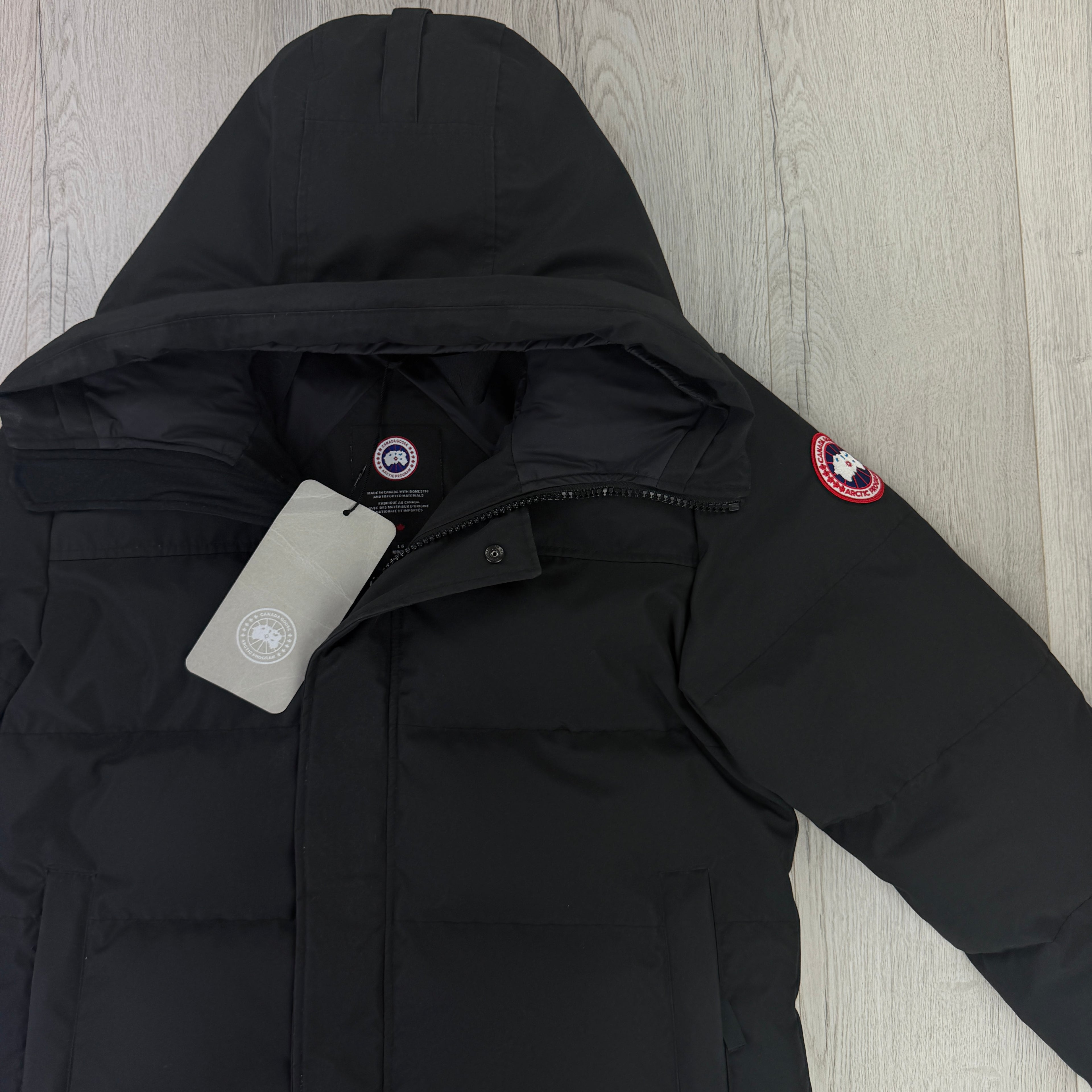 Canada Goose Men’s Black Macmillian Parker Jacket - Large