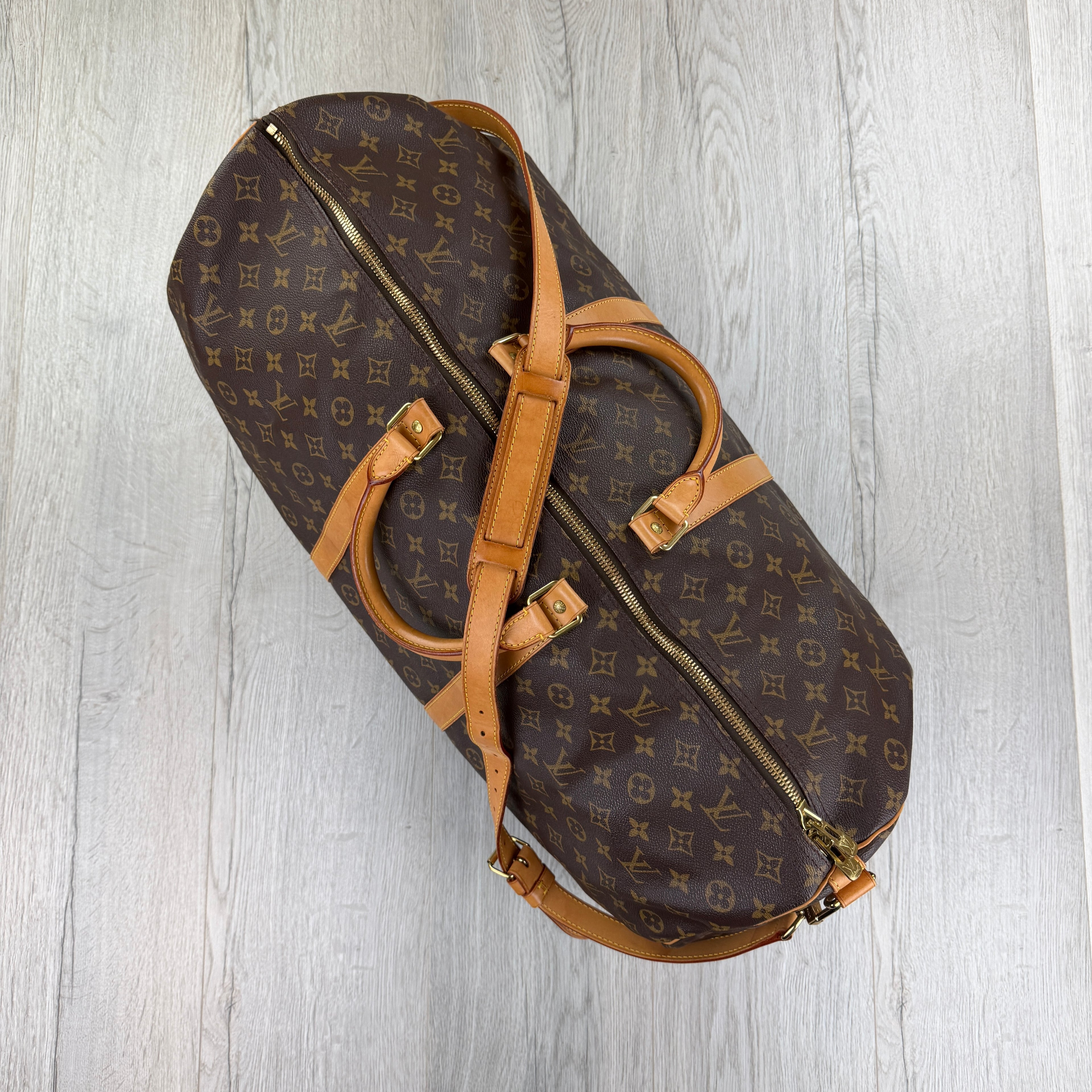 Louis Vuitton Men’s Brown Monogram Keepal Bag - 60