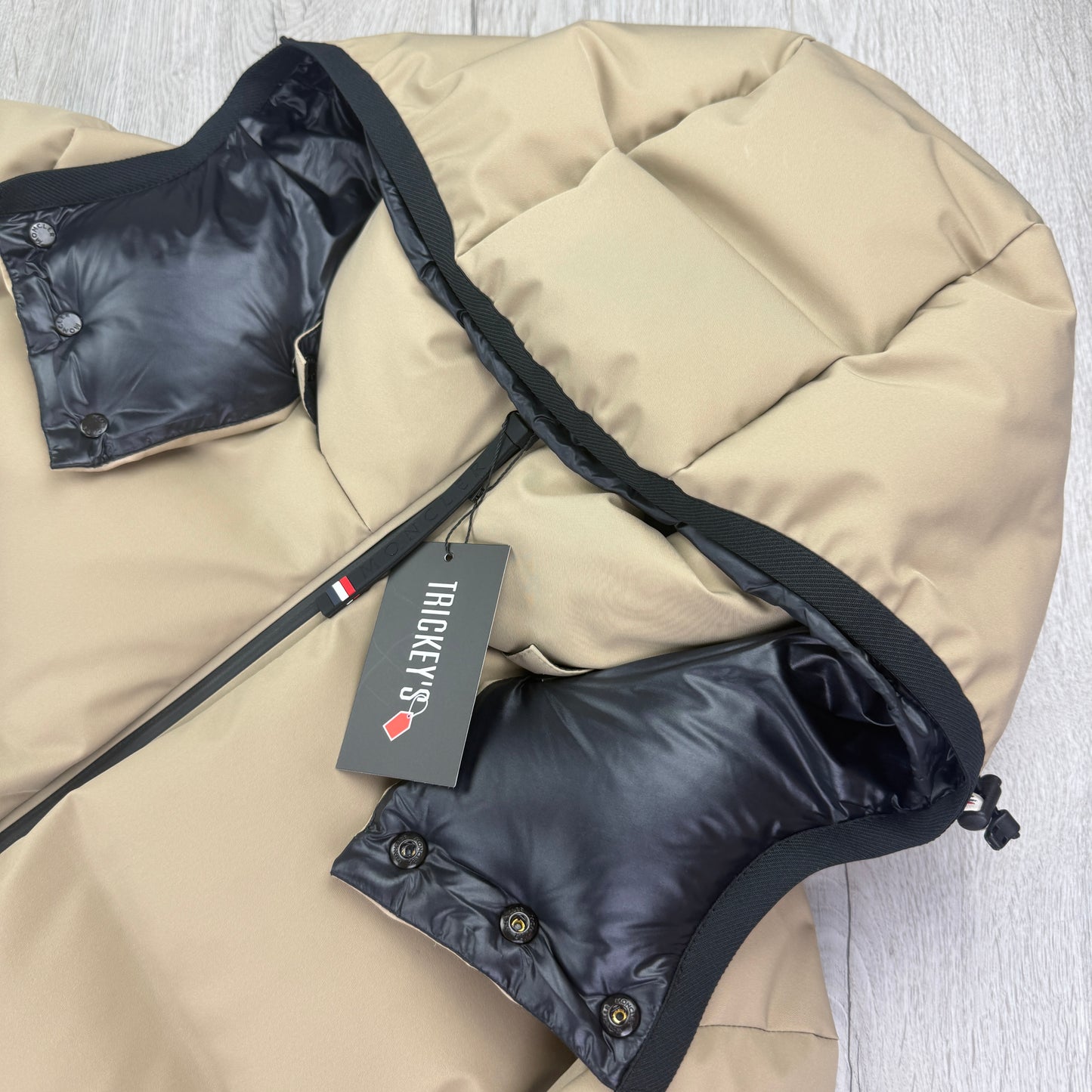 Moncler Grenbole Men’s Montgetech Beige Down Jacket - Size 4