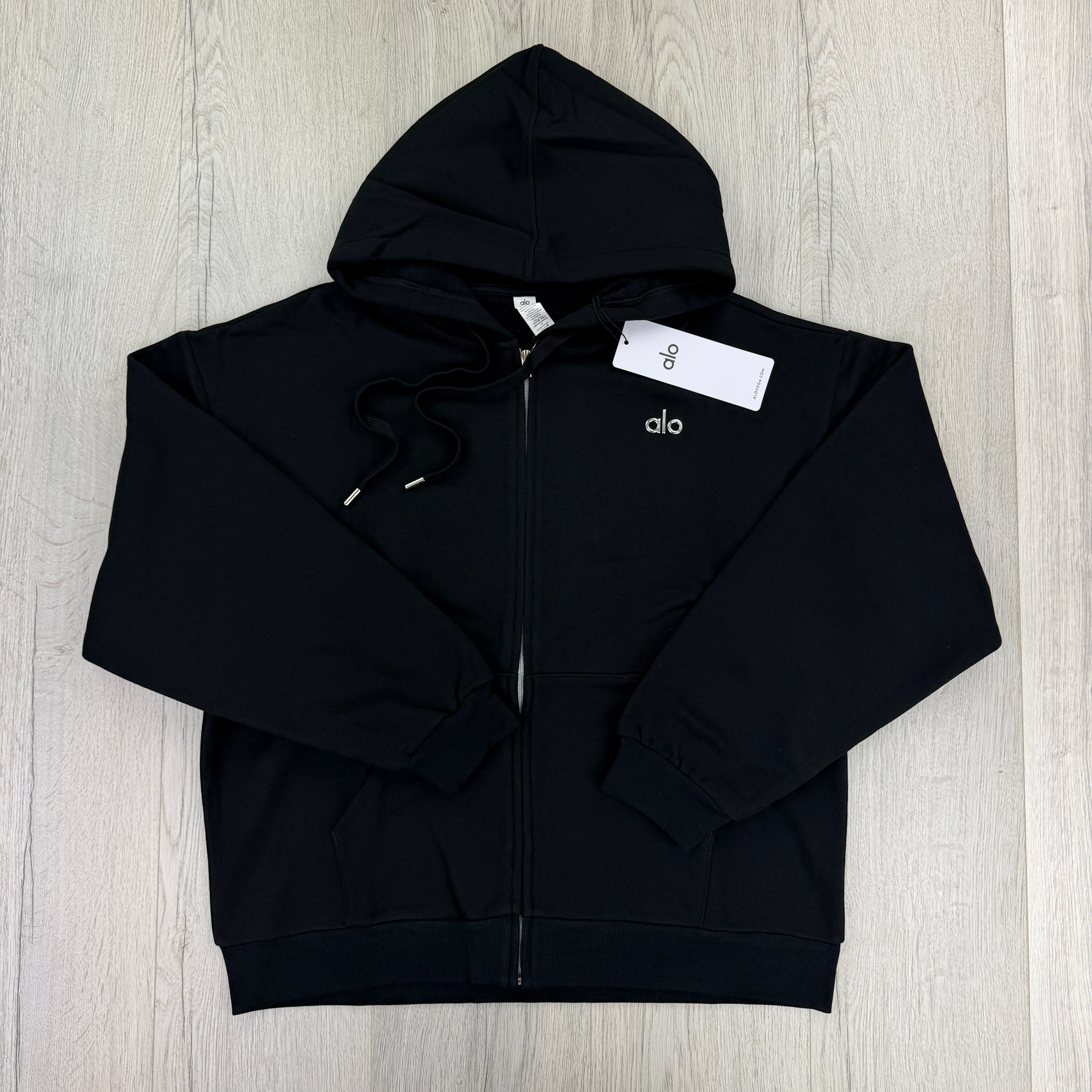 Alo Men's Black Full Zip Hoodie – Trickey.store