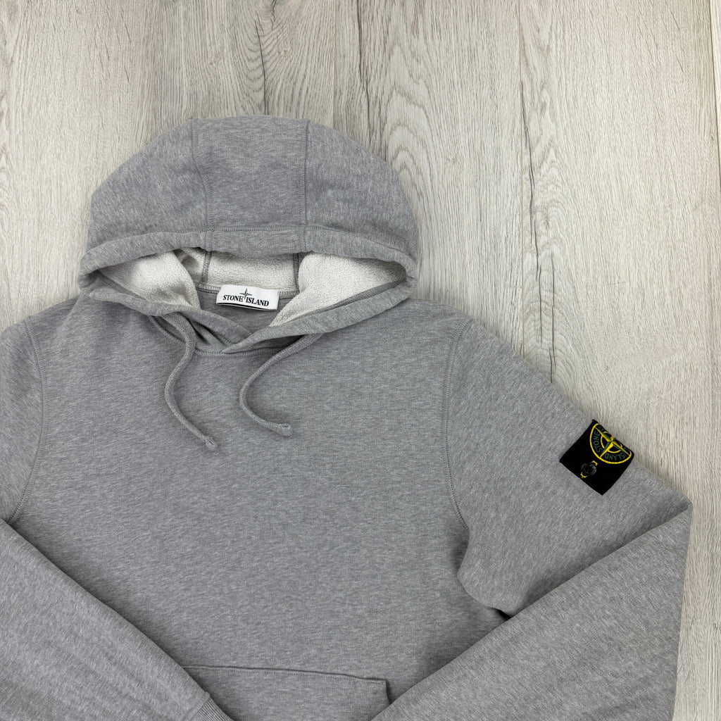 Stone Island Men’s Grey Pullover Hoodie - Medium
