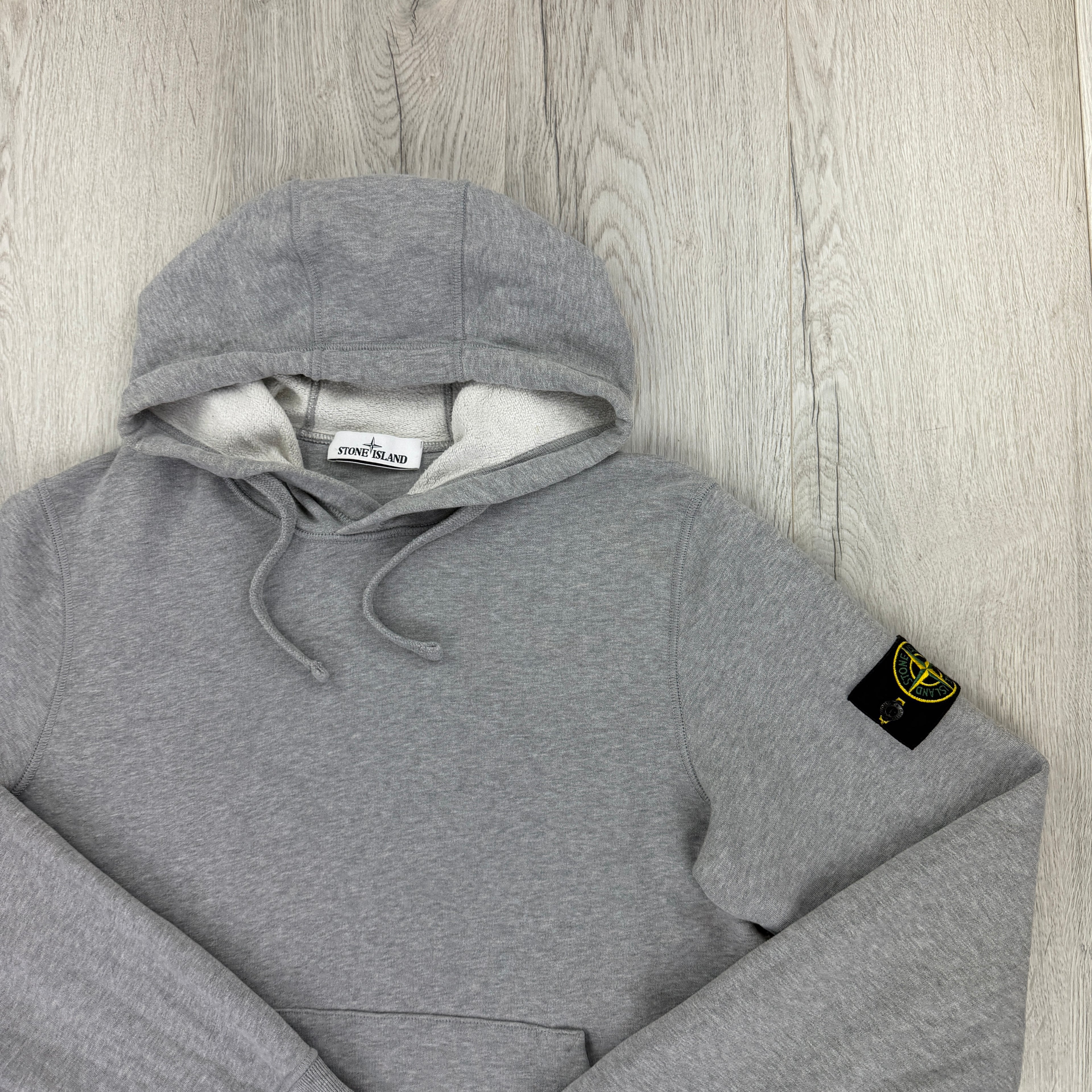 Stone Island Men’s Grey Pullover Hoodie - Medium