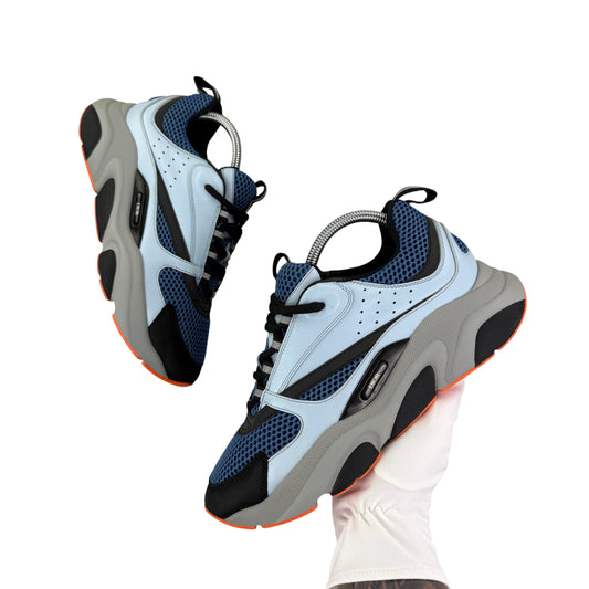 Dior B22 Light Blue Runners Orange Bottom - 41 (Fit Uk 7)