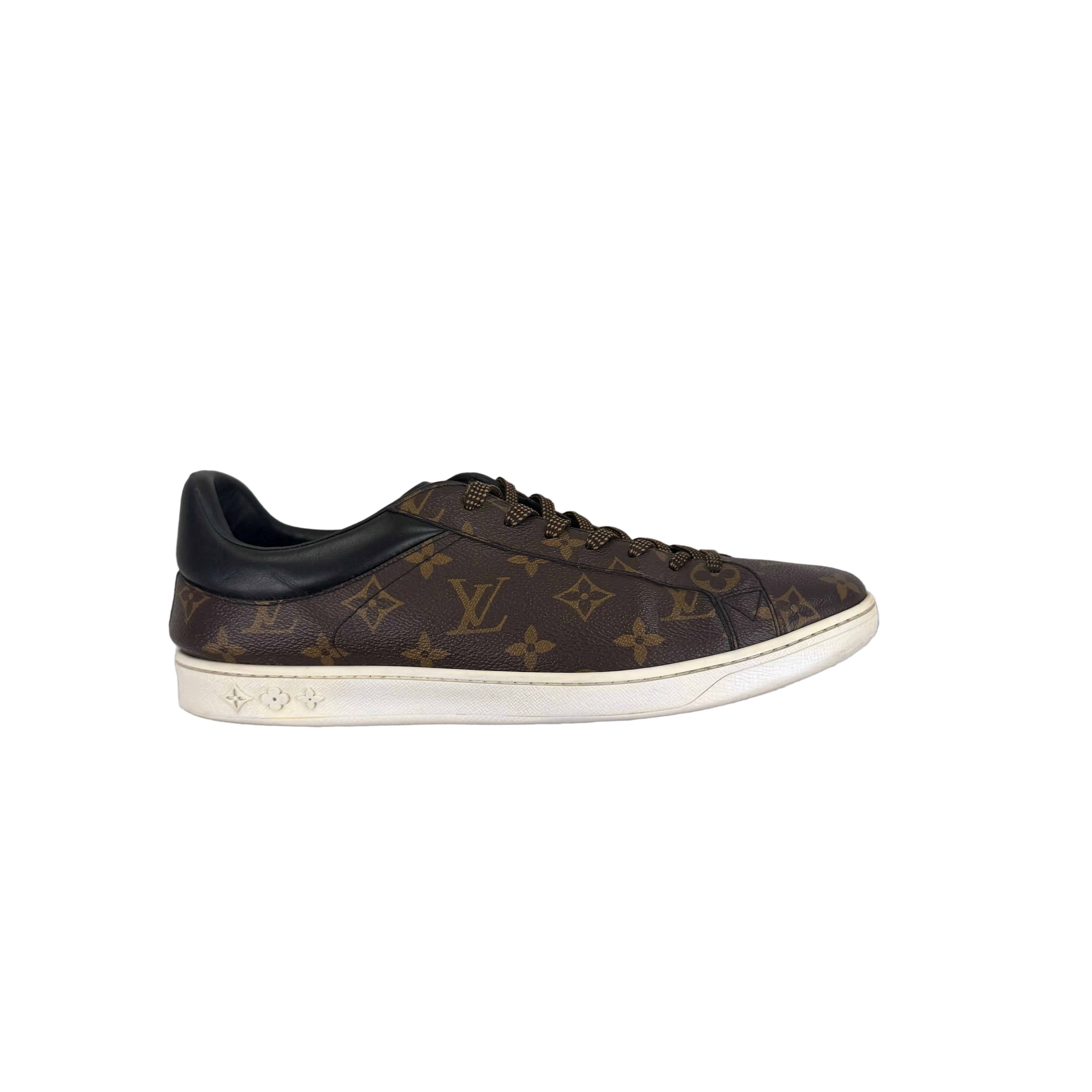 Louis Vuitton Men’s Brown Monogram Low Leather Sneakers - Uk 9