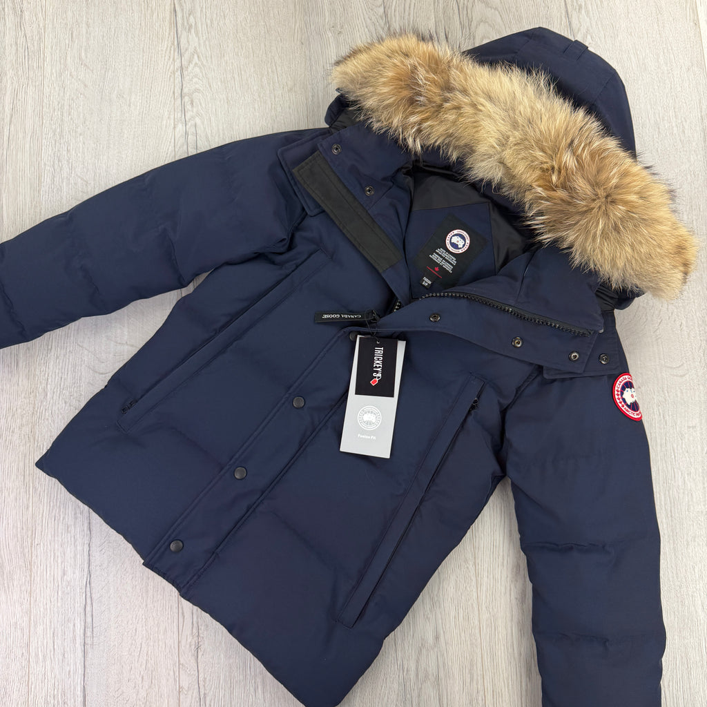 Canada Goose Men’s Wyndham Navy Parker Jacket - Small Fusion