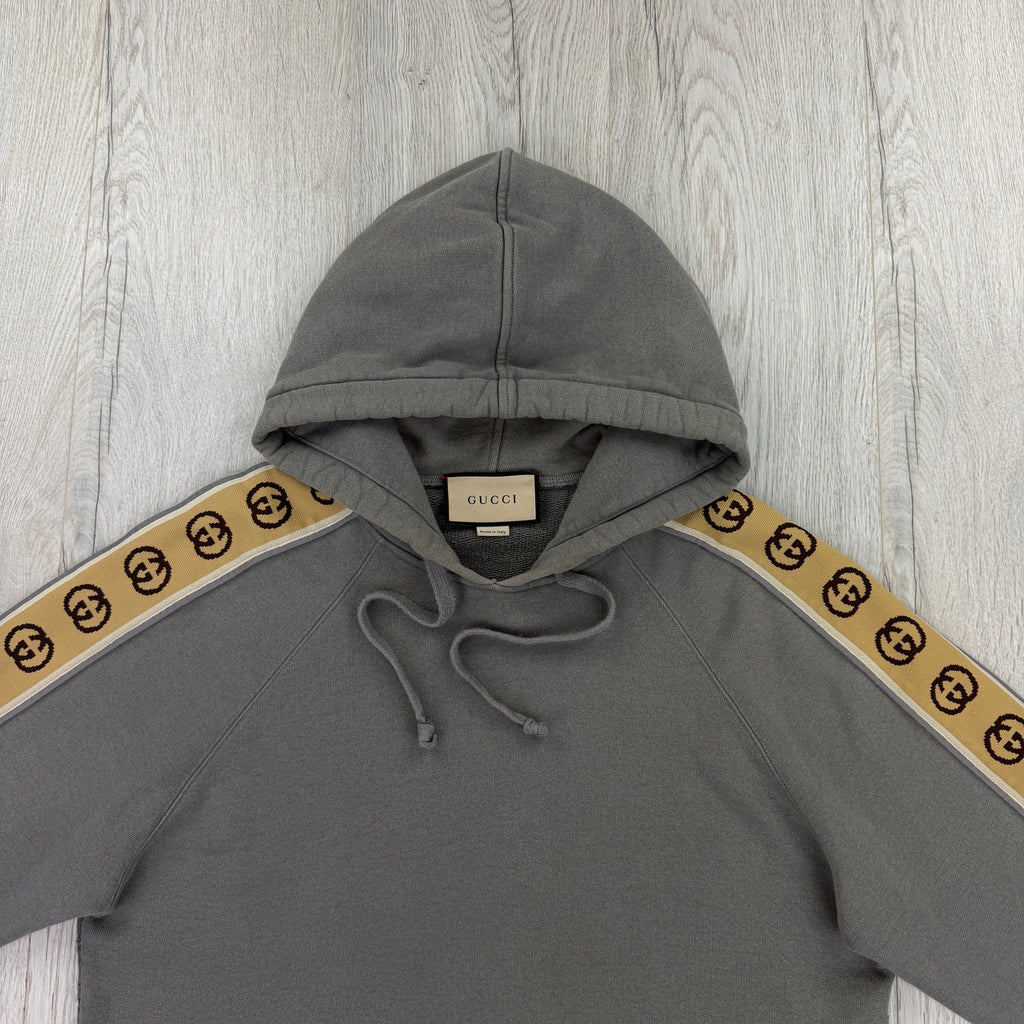 Gucci Men’s Grey Cotten Jersey Full Tracksuit - Medium