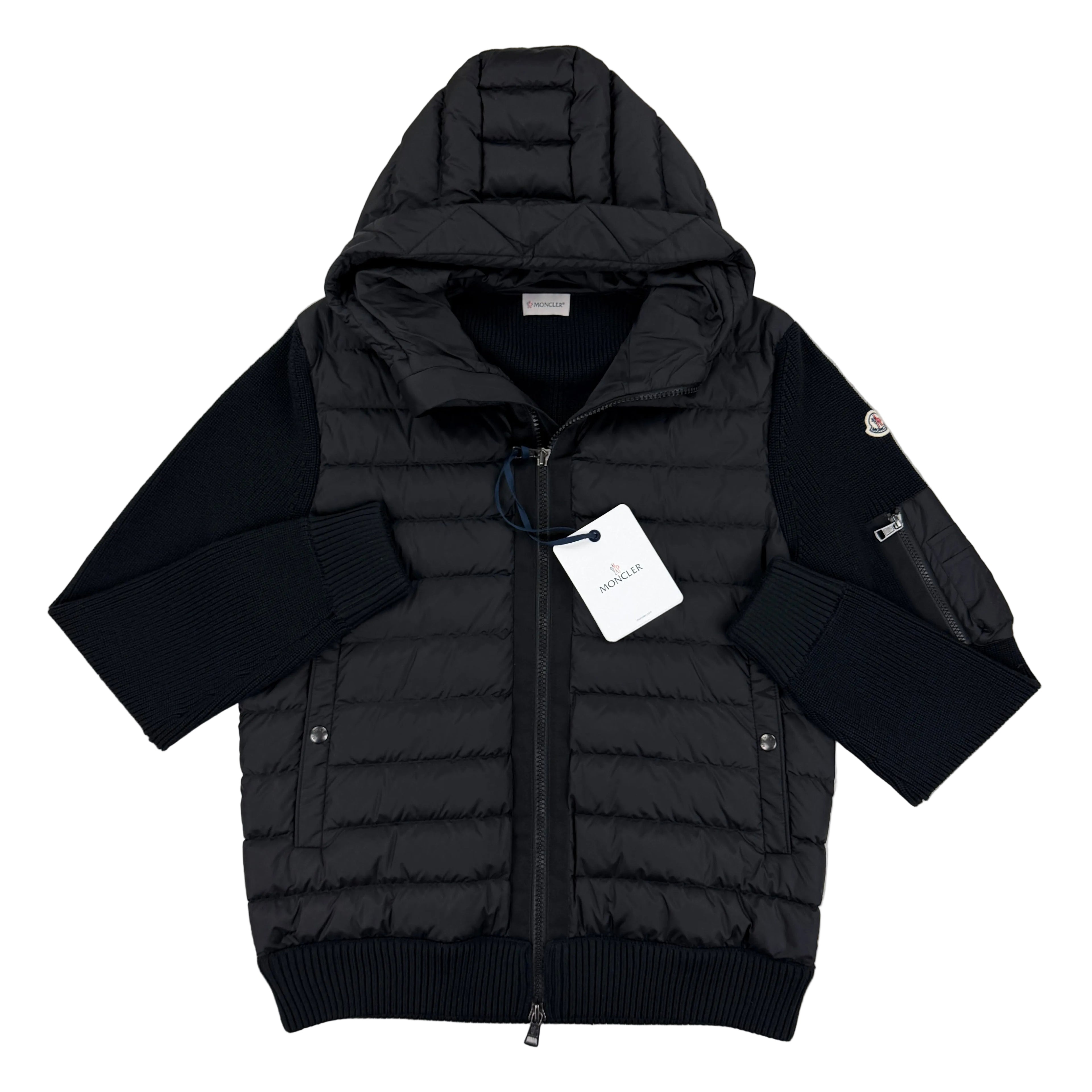 Moncler Men’s Black Maglia Tricot Cardigan - XL