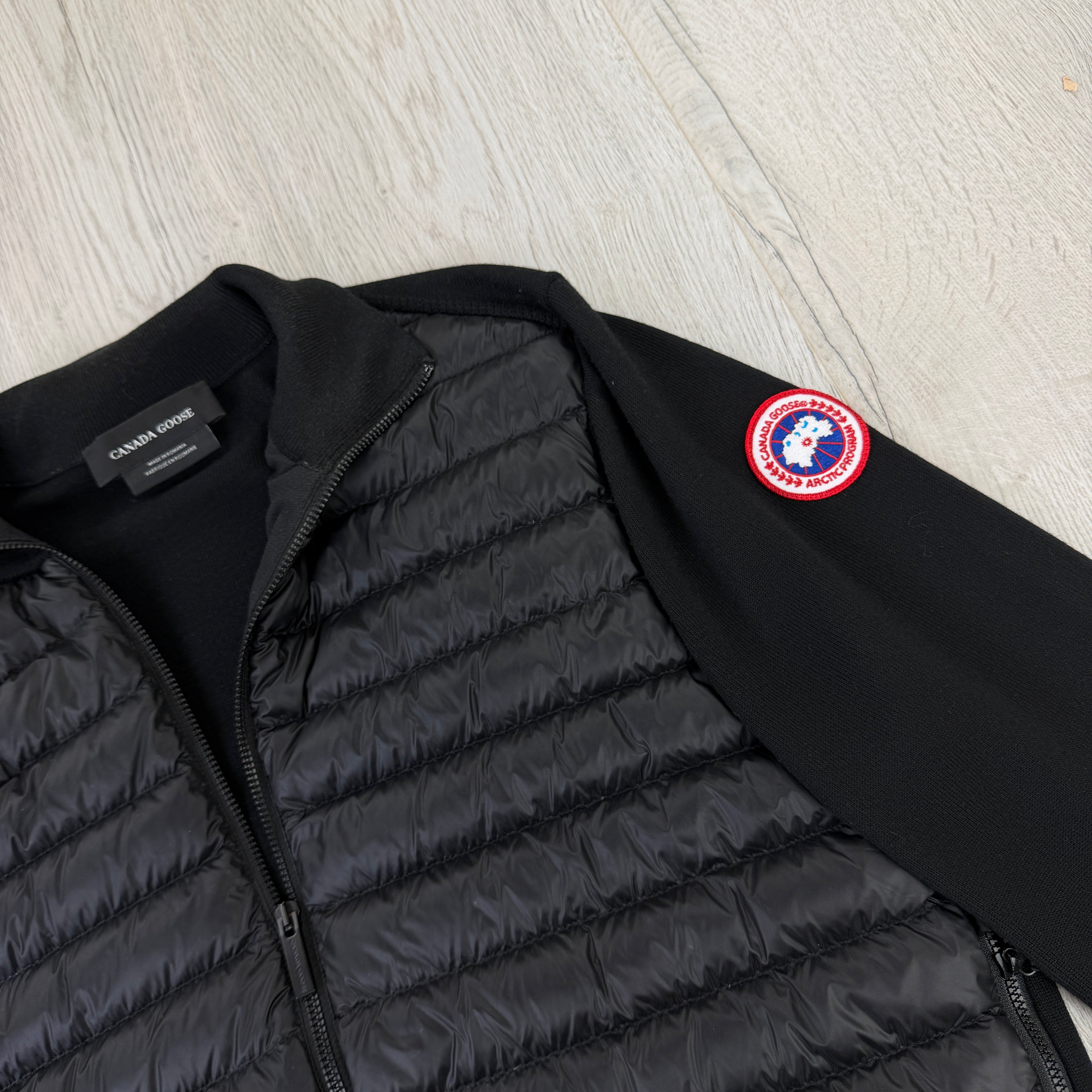 Canada Goose Men’s Zip-up Grey Padded Fleece - Medium