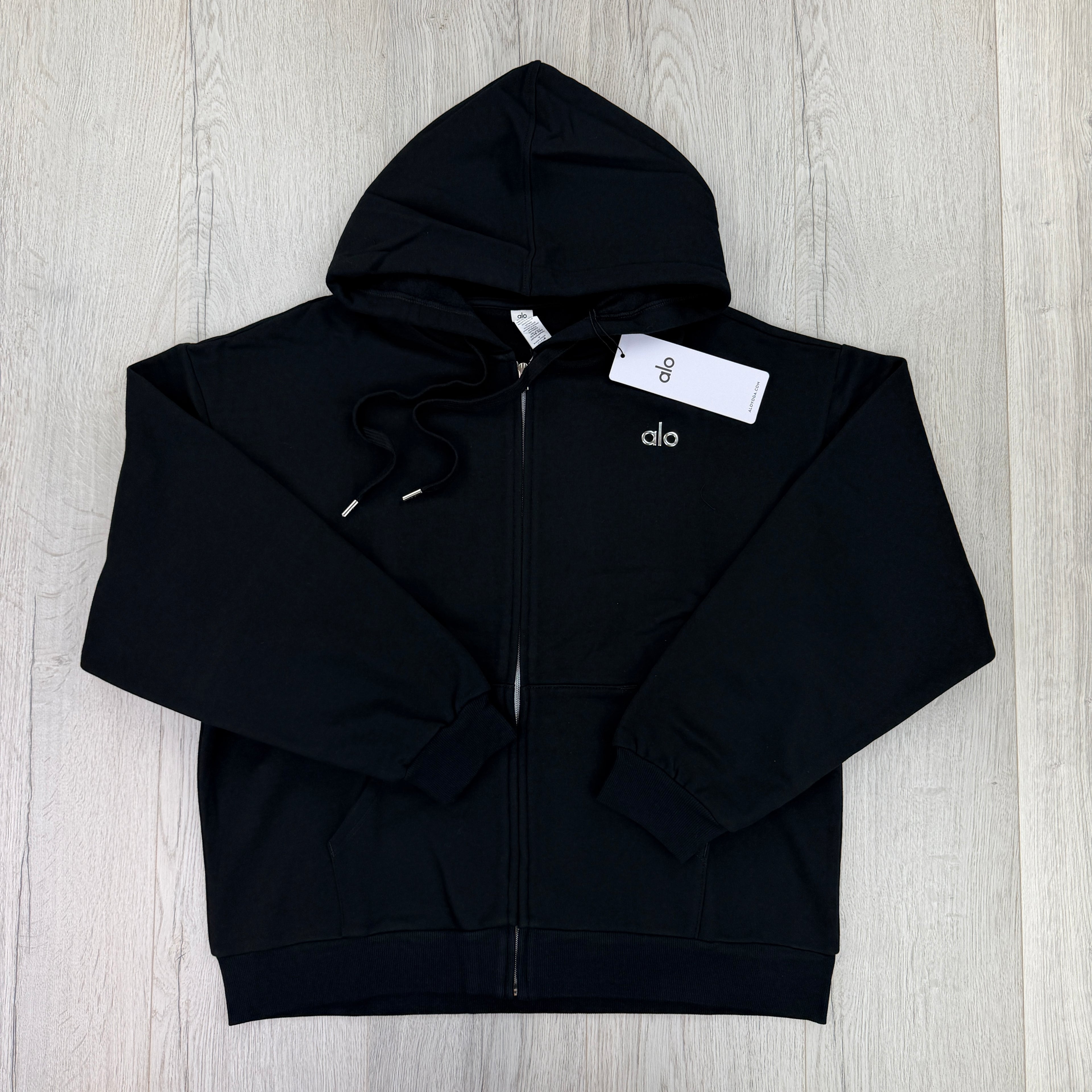 Alo Men’s Black Full Zip Hoodie