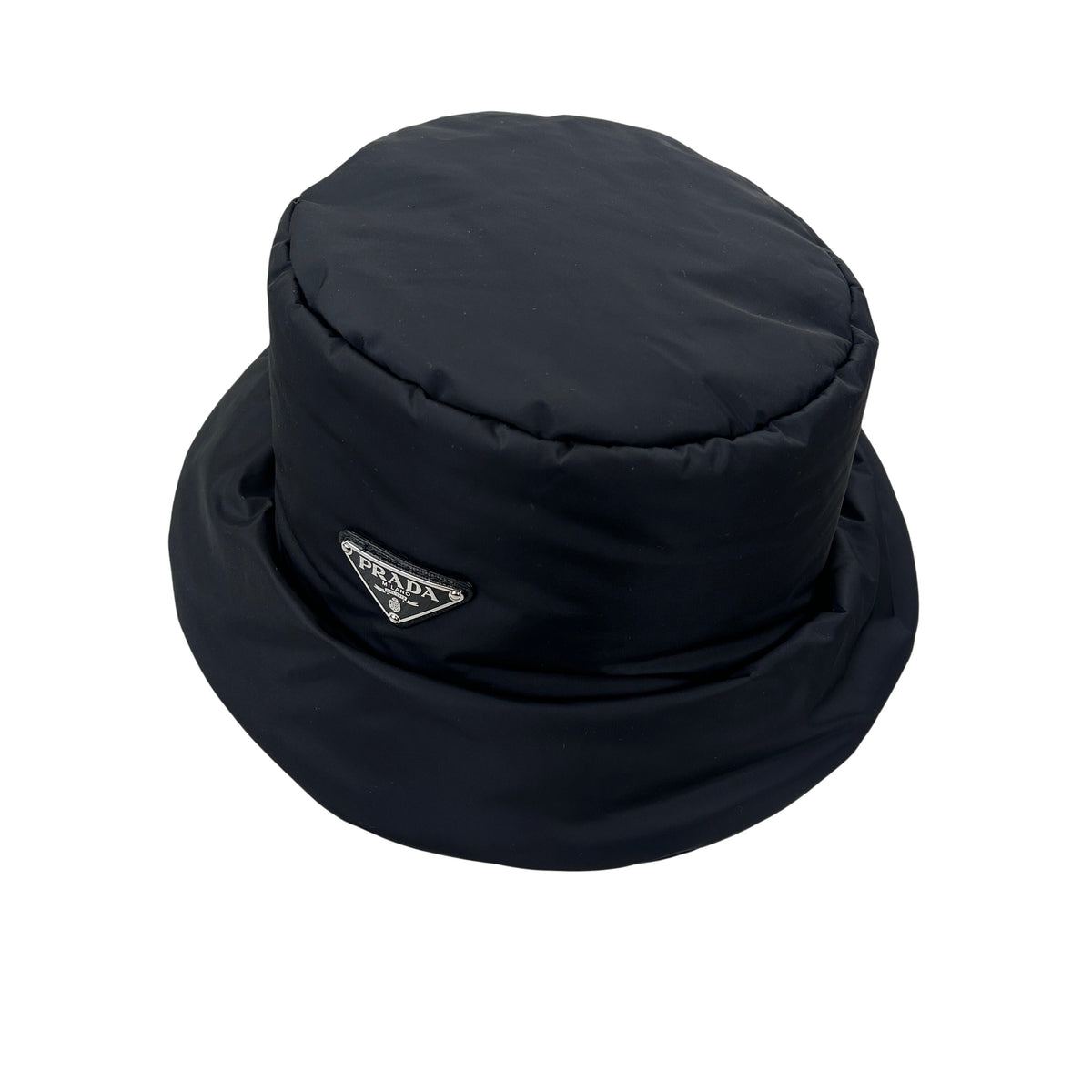 Prada Men’s Black Nylon Padded Bucket Hat