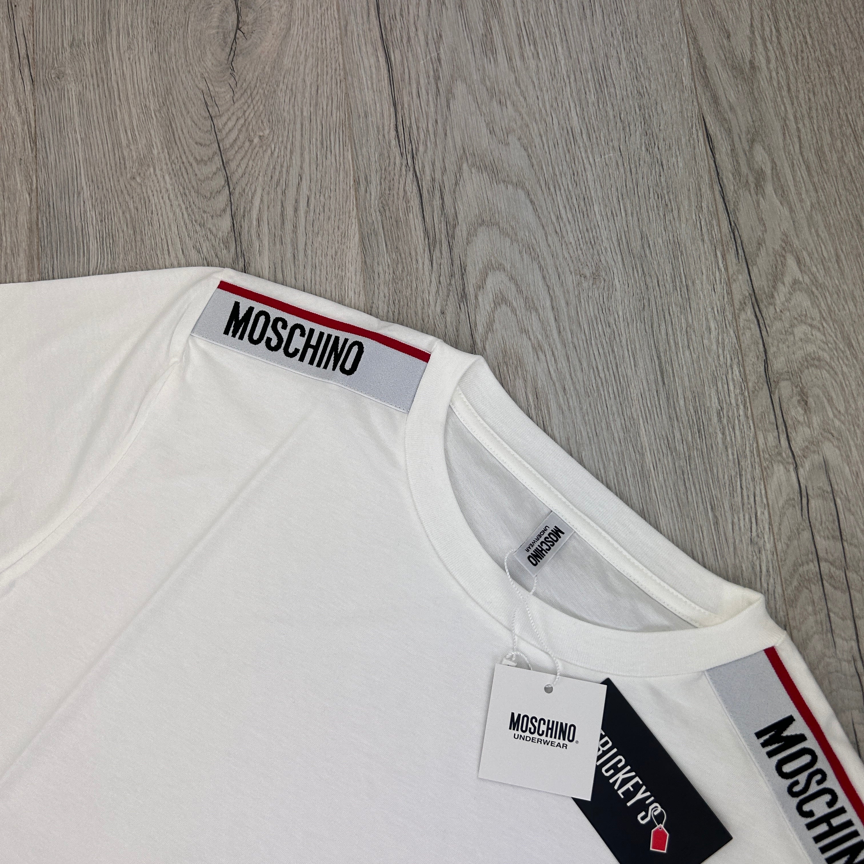 Moschino Men’s White short sleeve T-shirt