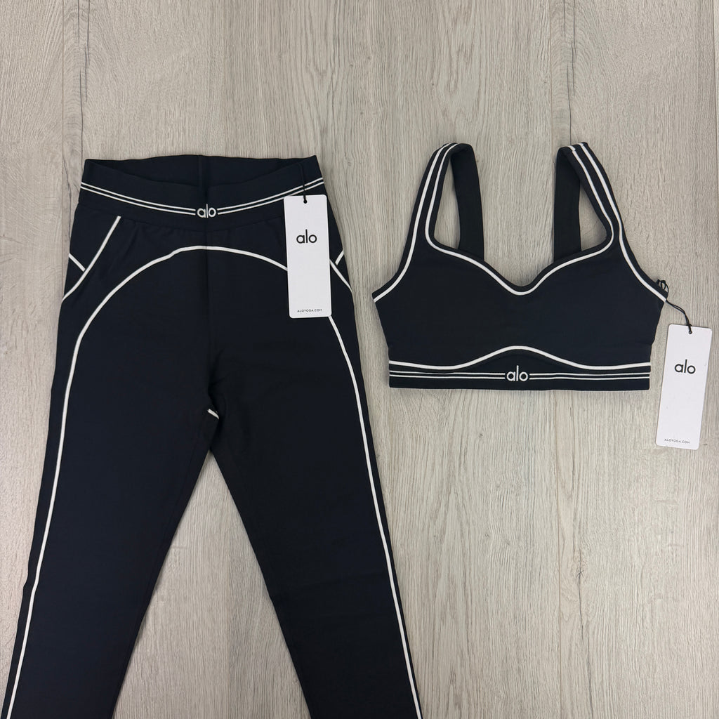 Alo Women’s Black Leggings & Top Set
