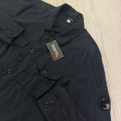 Cp Company Men’s Navy Button Up Shirt - XL