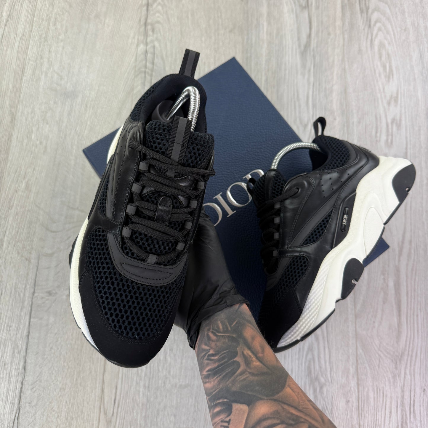 Dior B22 Men’s Black & White Trainers - 41 (Fit Uk 7)