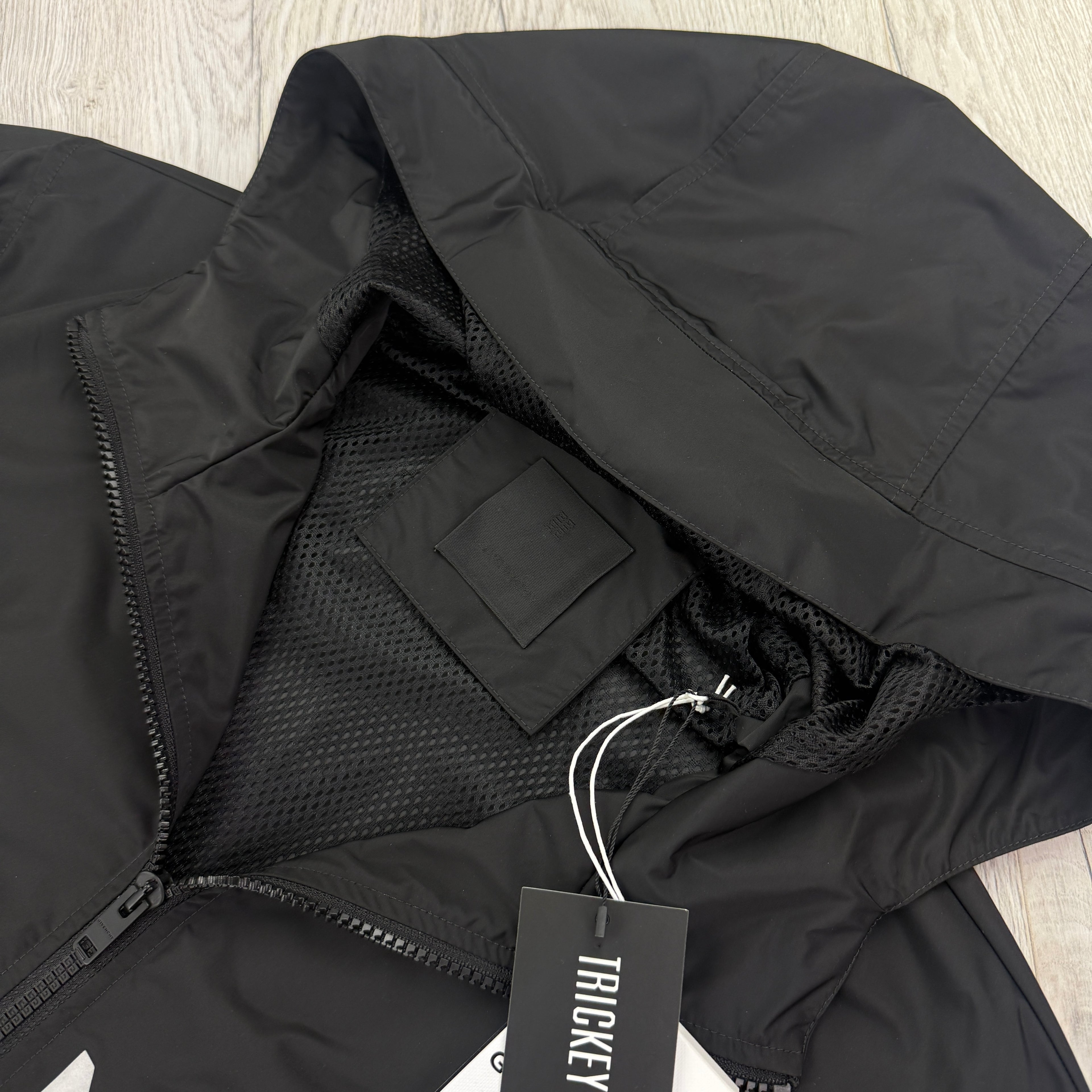 Givenchy Men’s Black Zip-up Windbreaker Jacket - 44