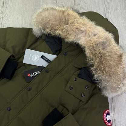 Canada Goose Men’s Khaki Green Wyndham Parker Jacket - Small Fusion