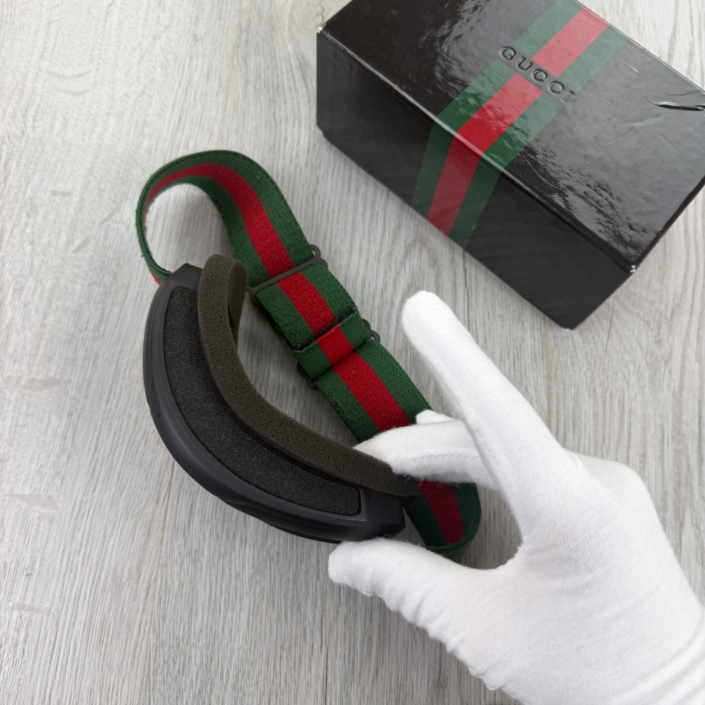 Gucci GG Stripe Ski Goggles