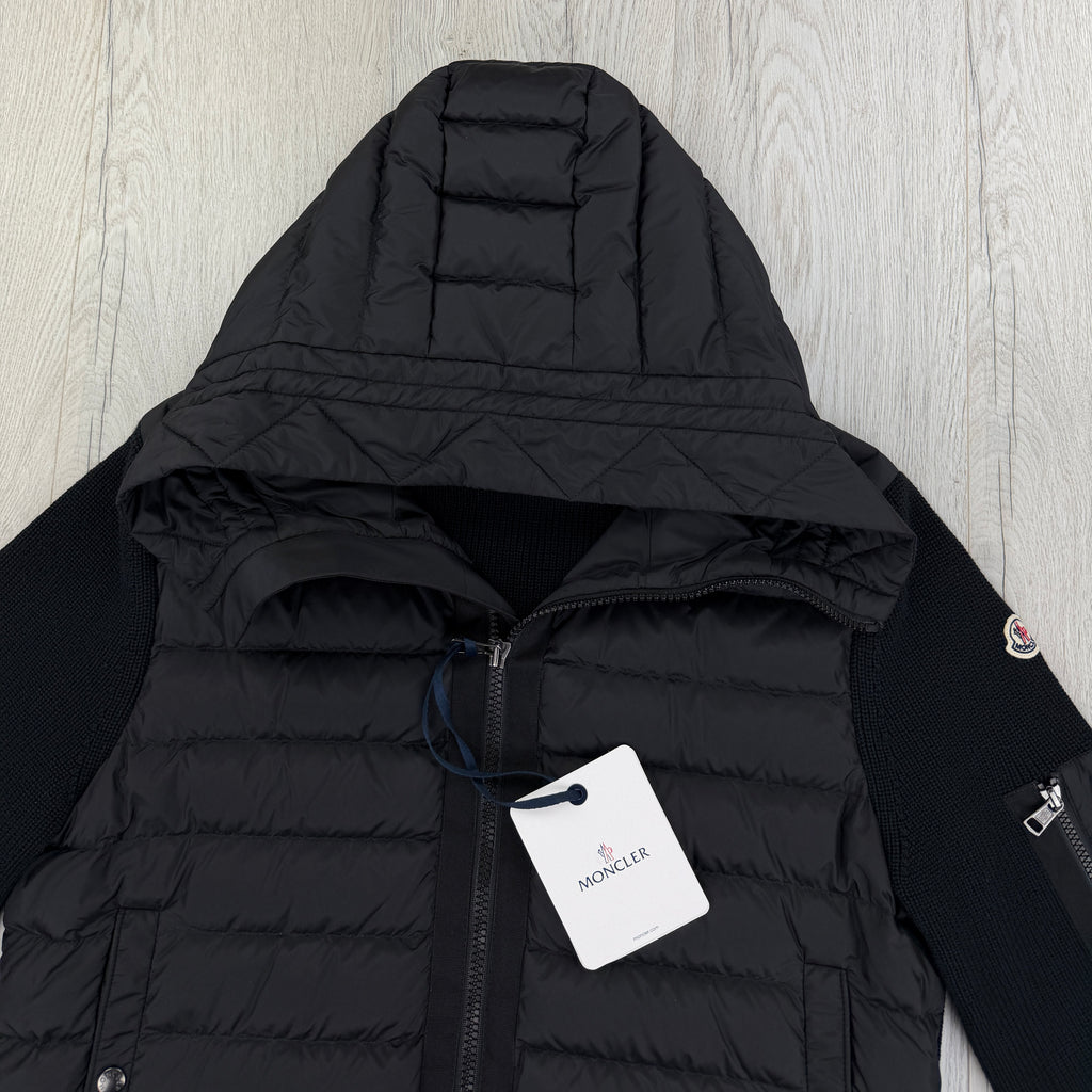 Moncler Men’s Black Maglia Tricot Cardigan - XL
