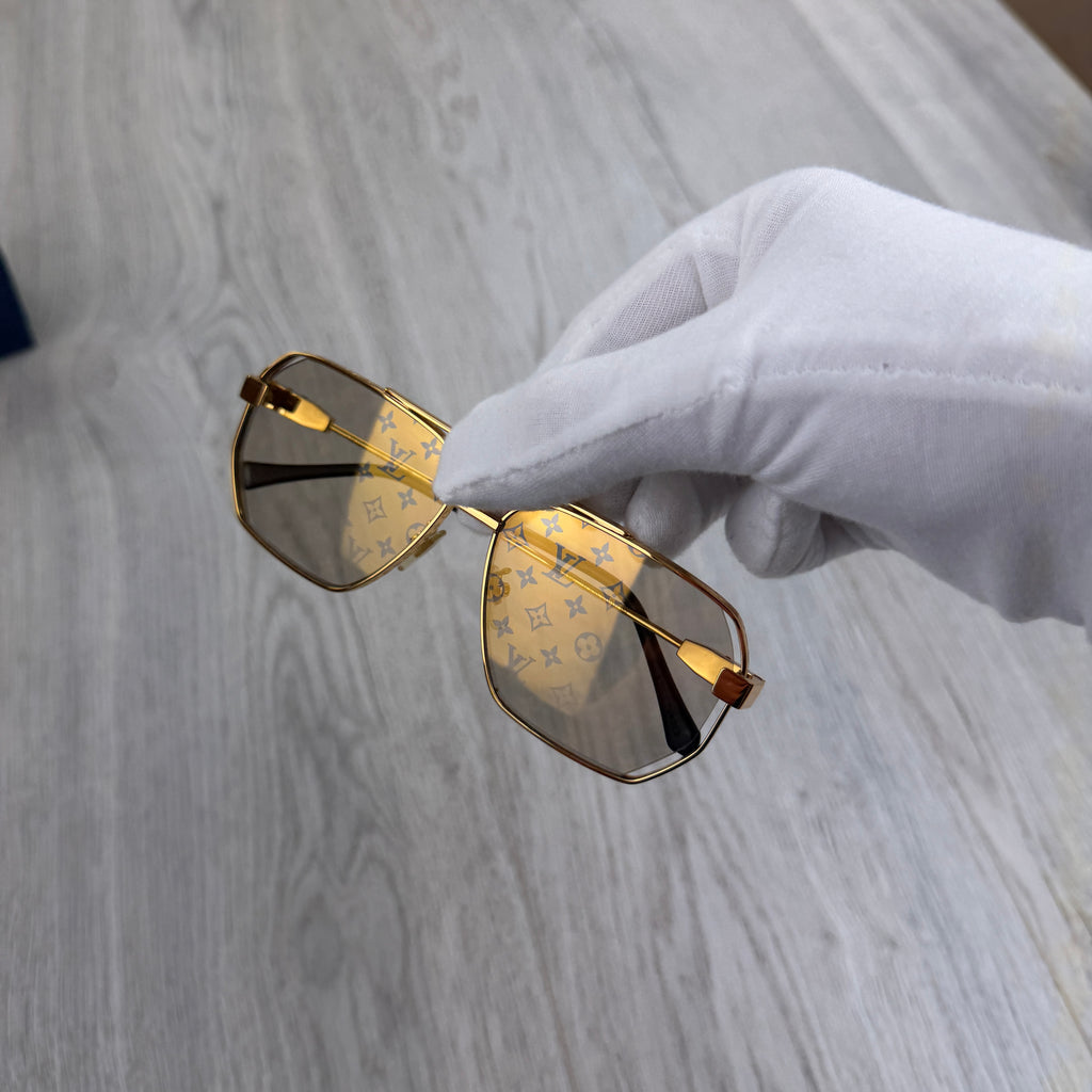 Louis Vuitton Men’s Gold Monogram Sunglasses